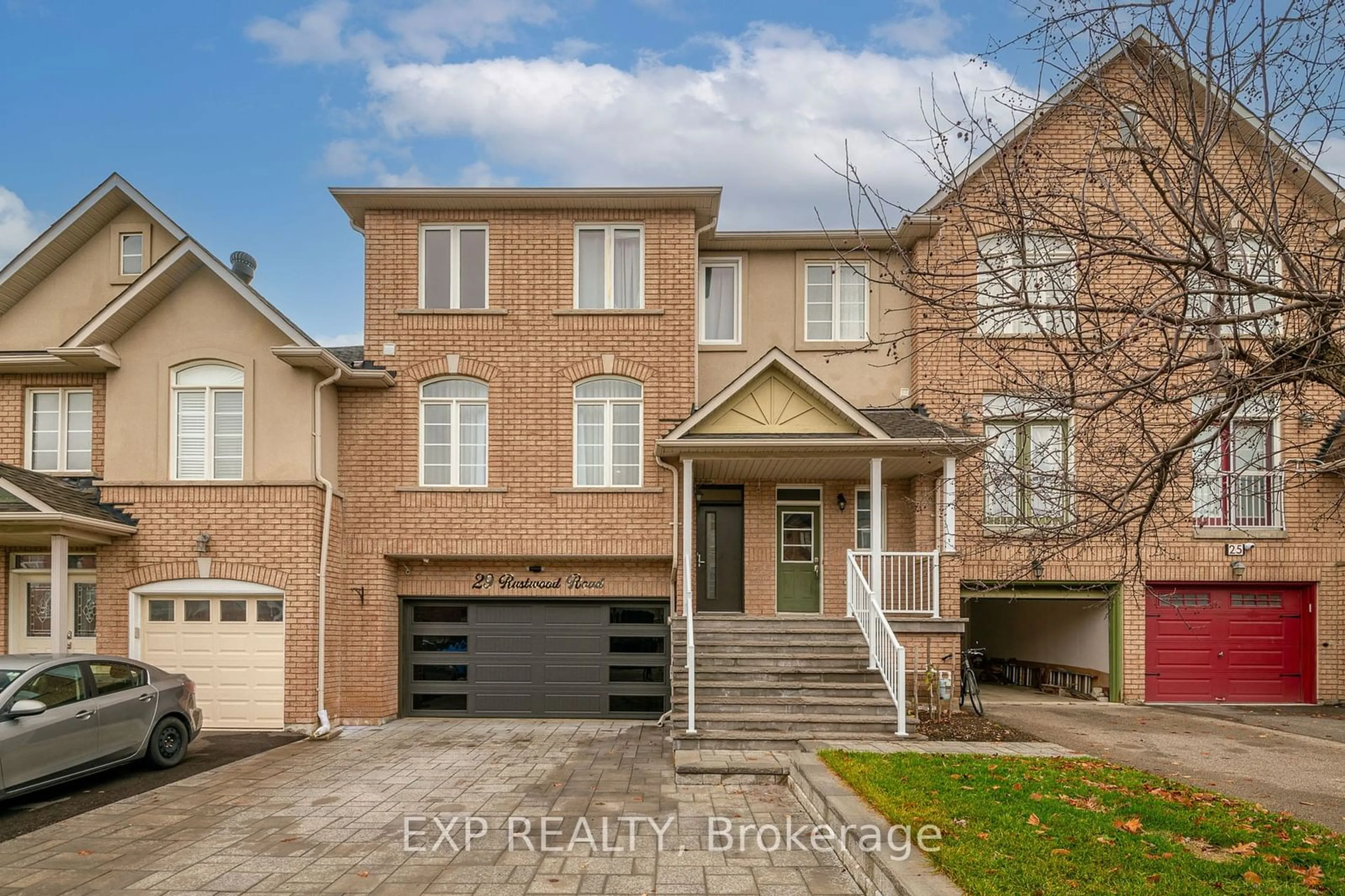 Frontside or backside of a home, the street view for 29 Rustwood Rd, Vaughan Ontario L4J 9E5