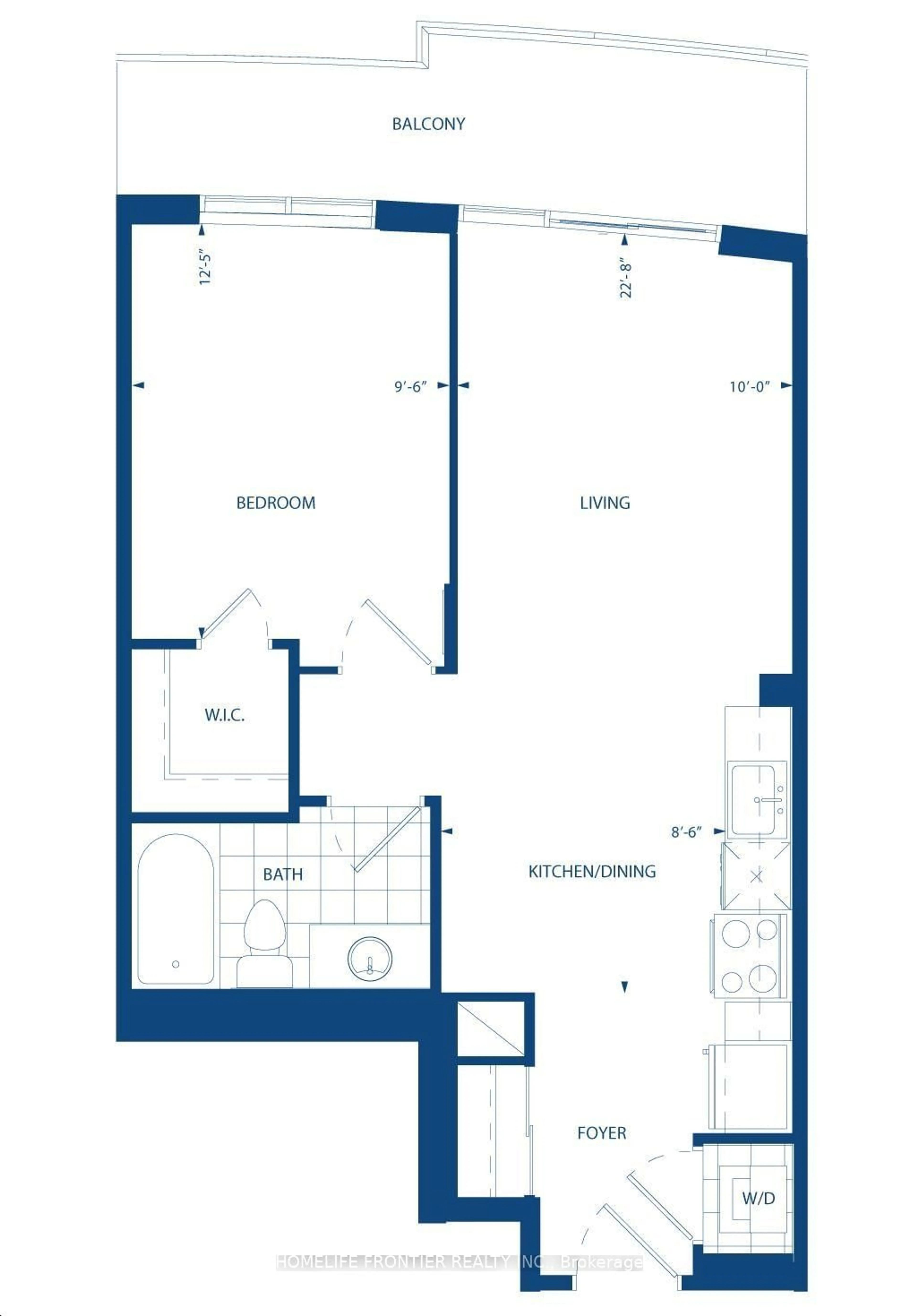 Floor plan for 7171 Yonge St #803, Markham Ontario L3T 0C5