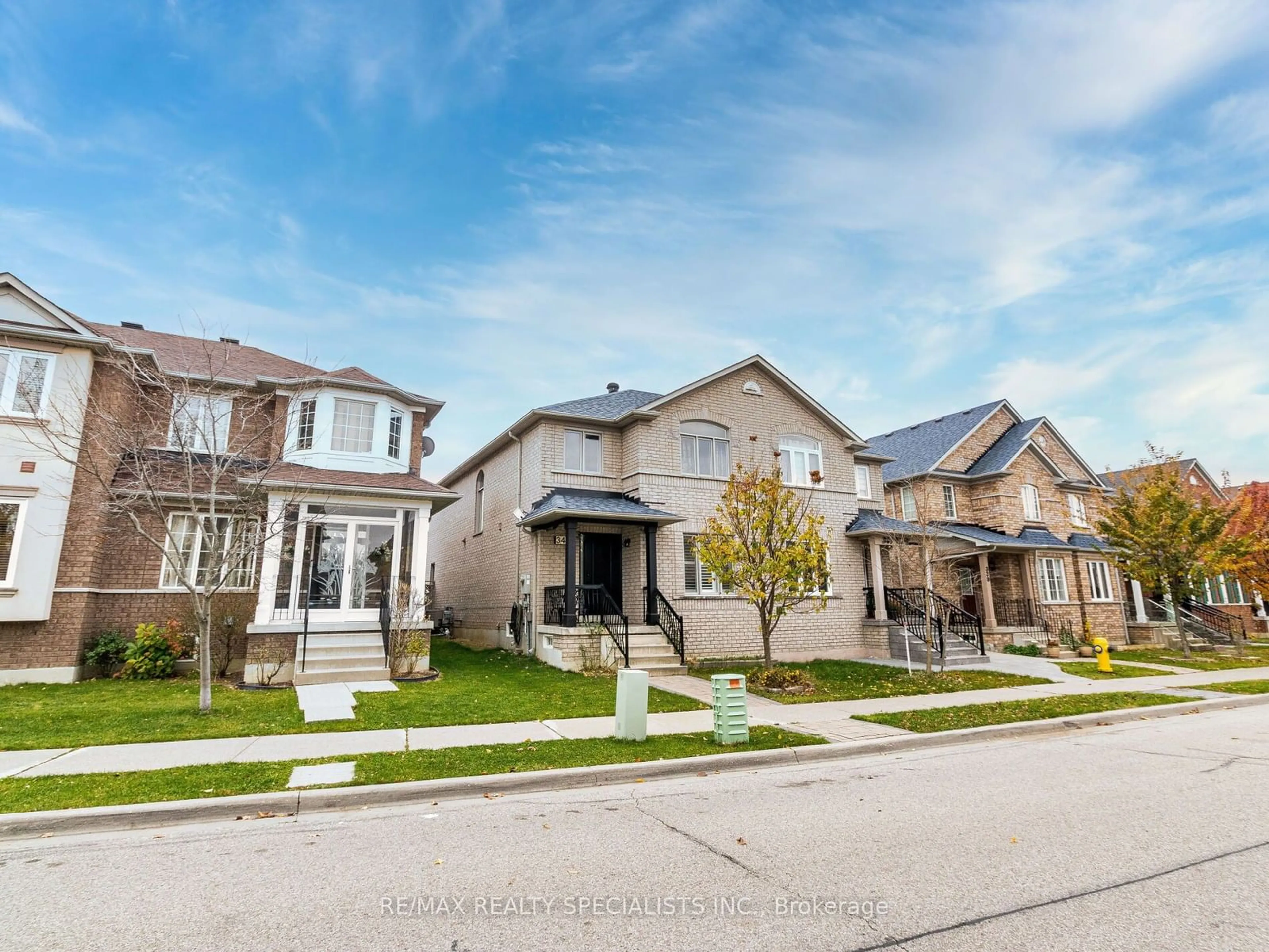 Frontside or backside of a home, the street view for 343 Via Carmine Ave, Vaughan Ontario L4H 2N8