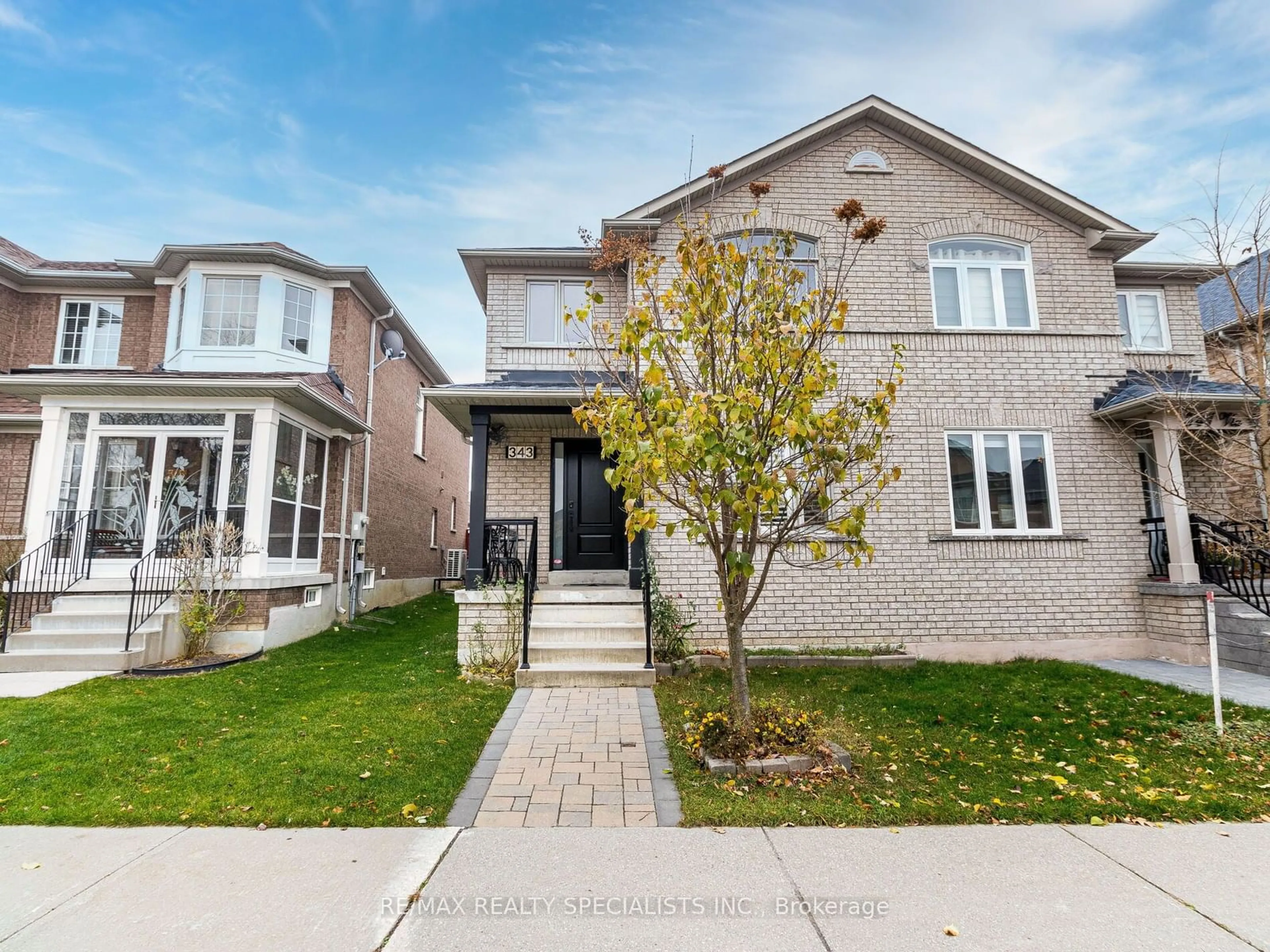 Home with brick exterior material for 343 Via Carmine Ave, Vaughan Ontario L4H 2N8