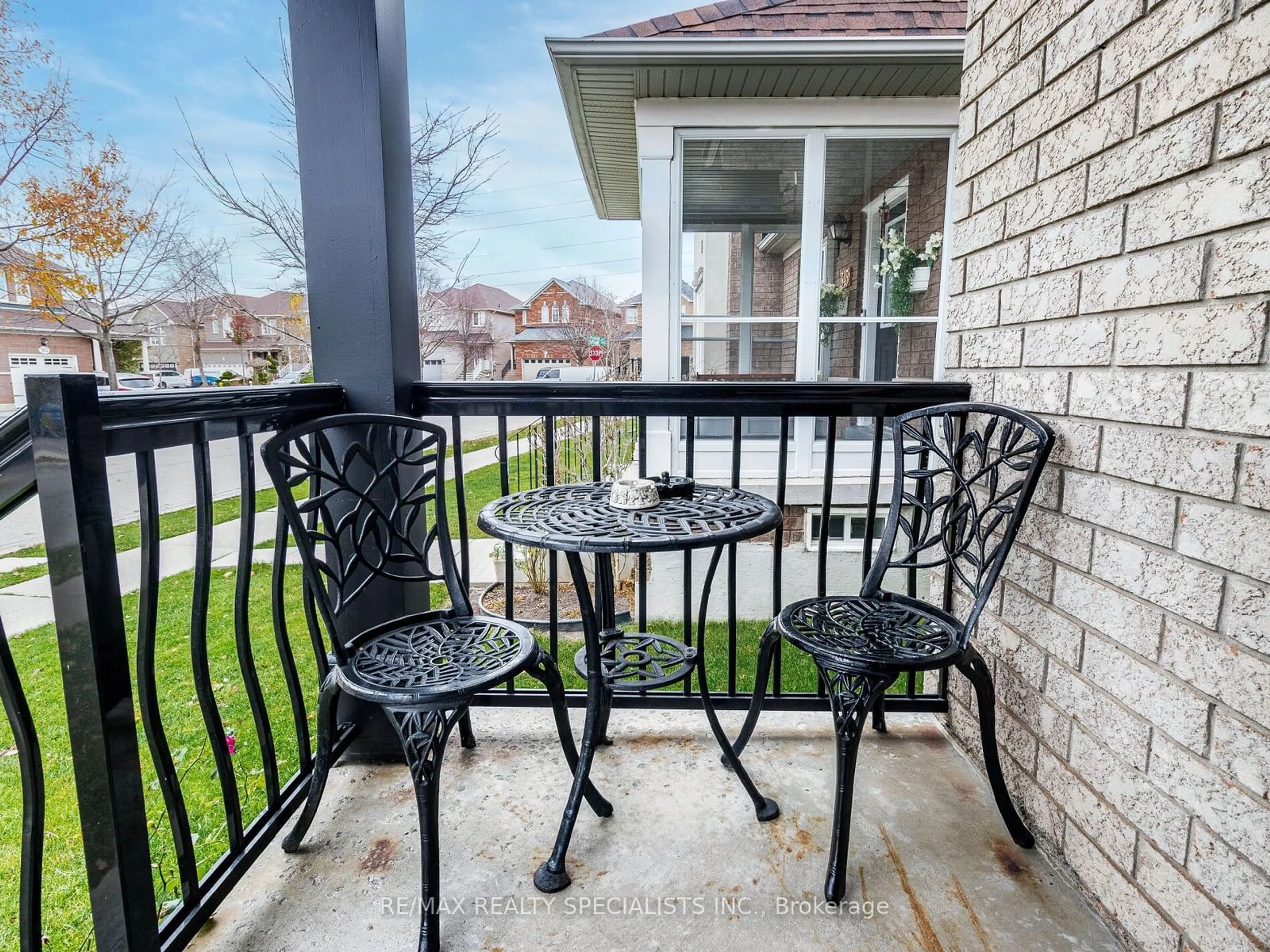 Patio, the fenced backyard for 343 Via Carmine Ave, Vaughan Ontario L4H 2N8