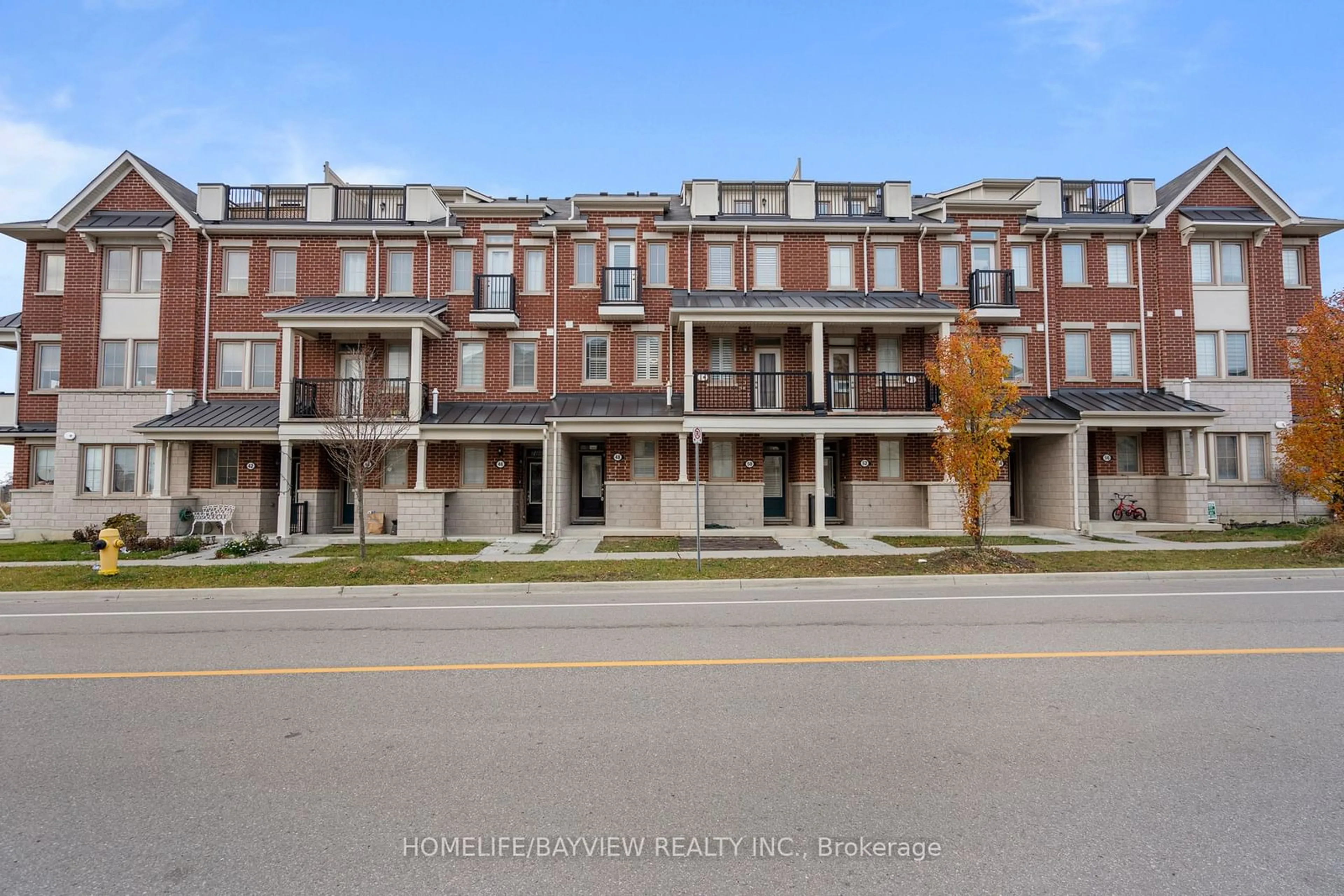 A pic from exterior of the house or condo, the street view for 48 Cornell Centre Blvd, Markham Ontario L6B 1N1