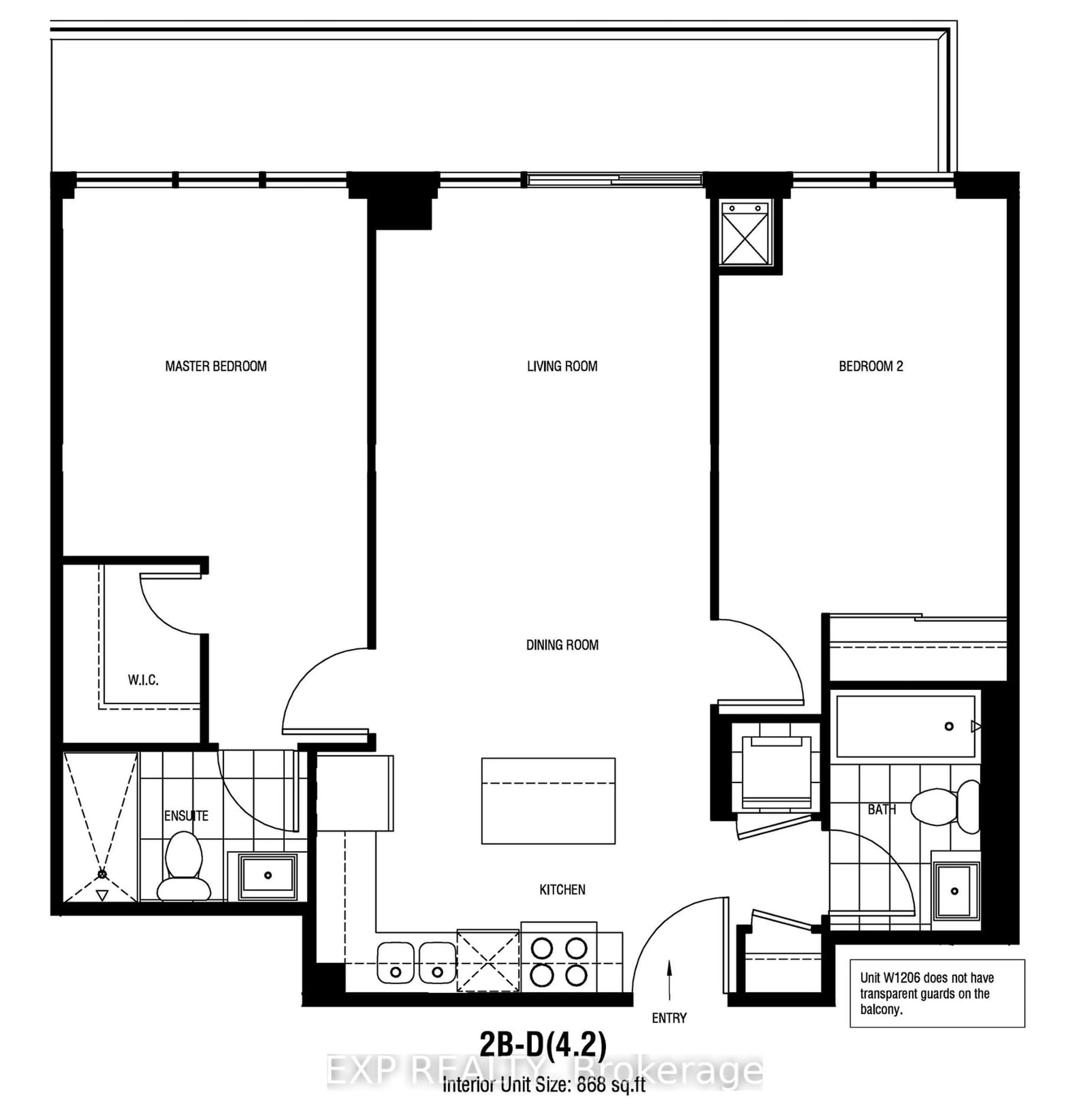 Floor plan for 20 Gatineau Dr #1506, Vaughan Ontario L4J 0L3