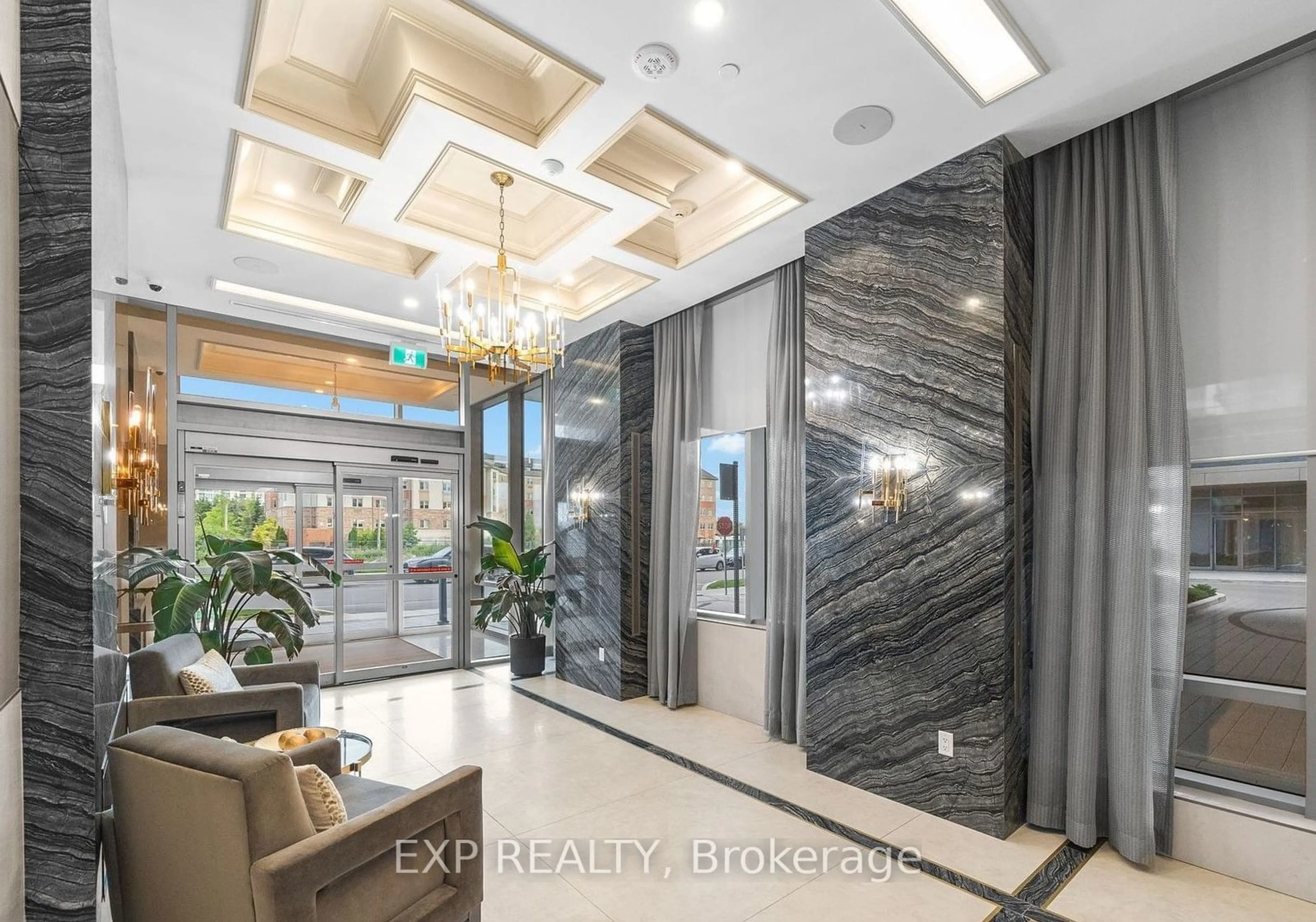 Indoor lobby, ceramic floors for 20 Gatineau Dr #1506, Vaughan Ontario L4J 0L3