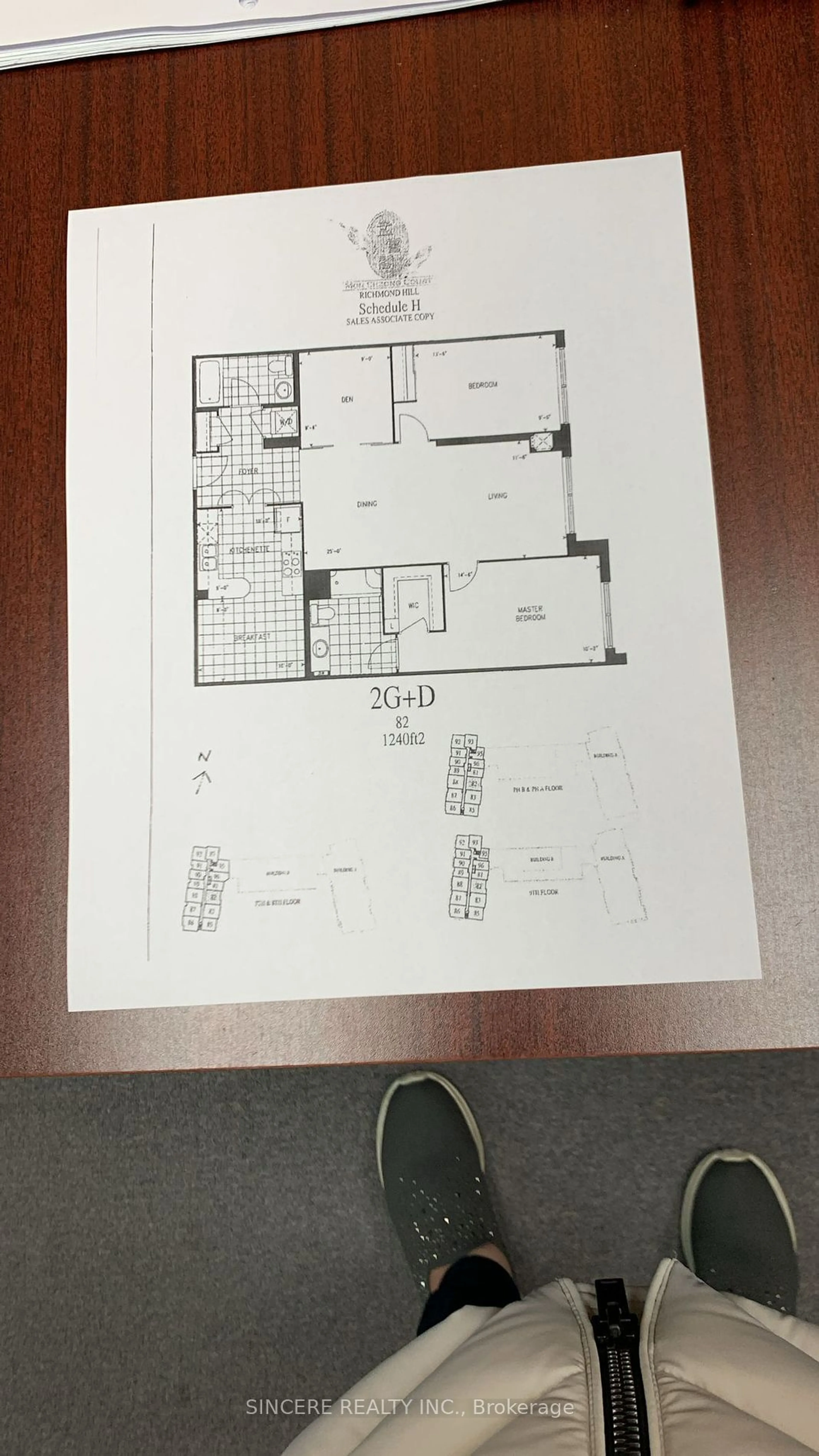 Floor plan for 11211 Yonge St #982, Richmond Hill Ontario L4S 0E9