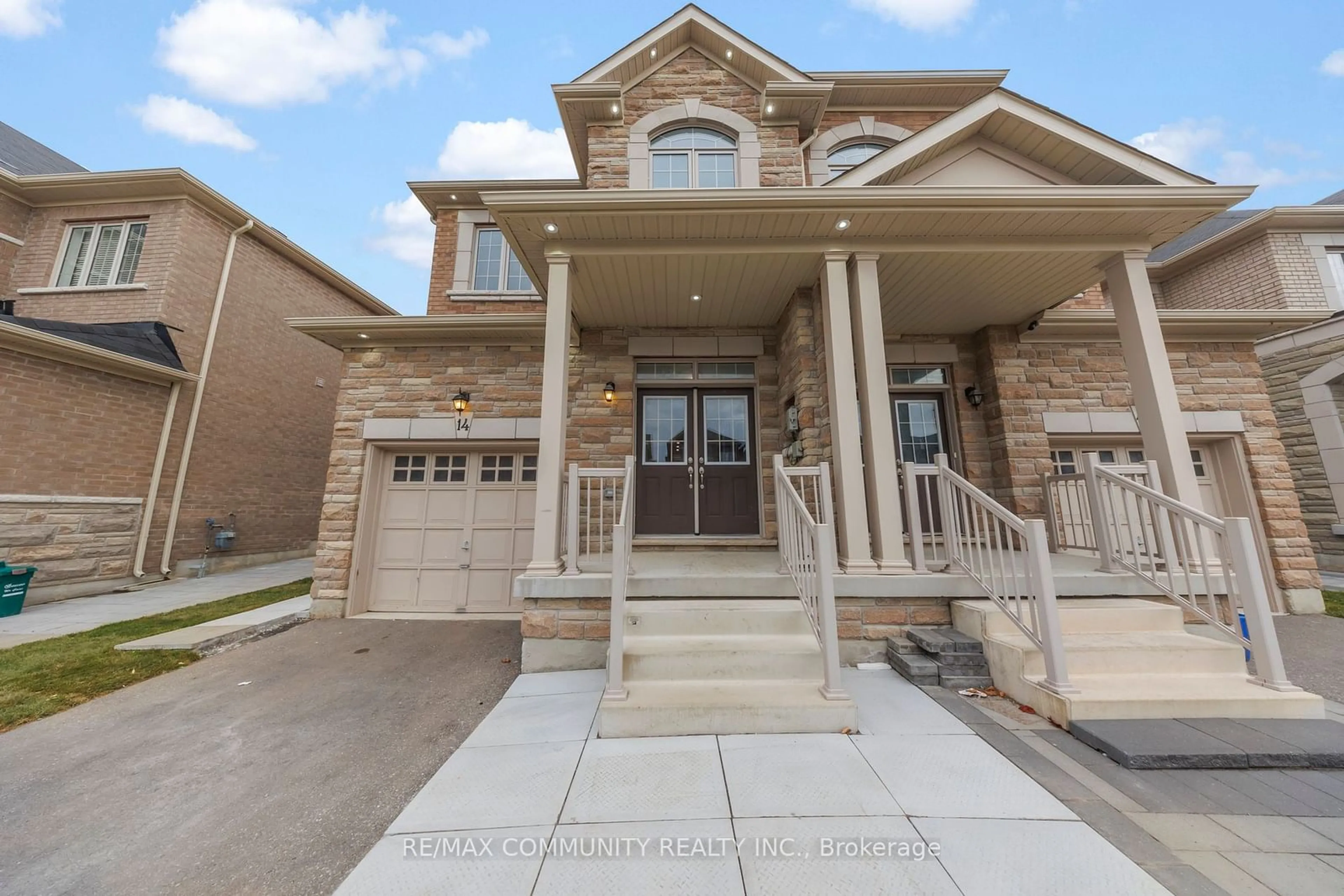 Home with brick exterior material for 14 Mohandas Dr, Markham Ontario L3S 3J5