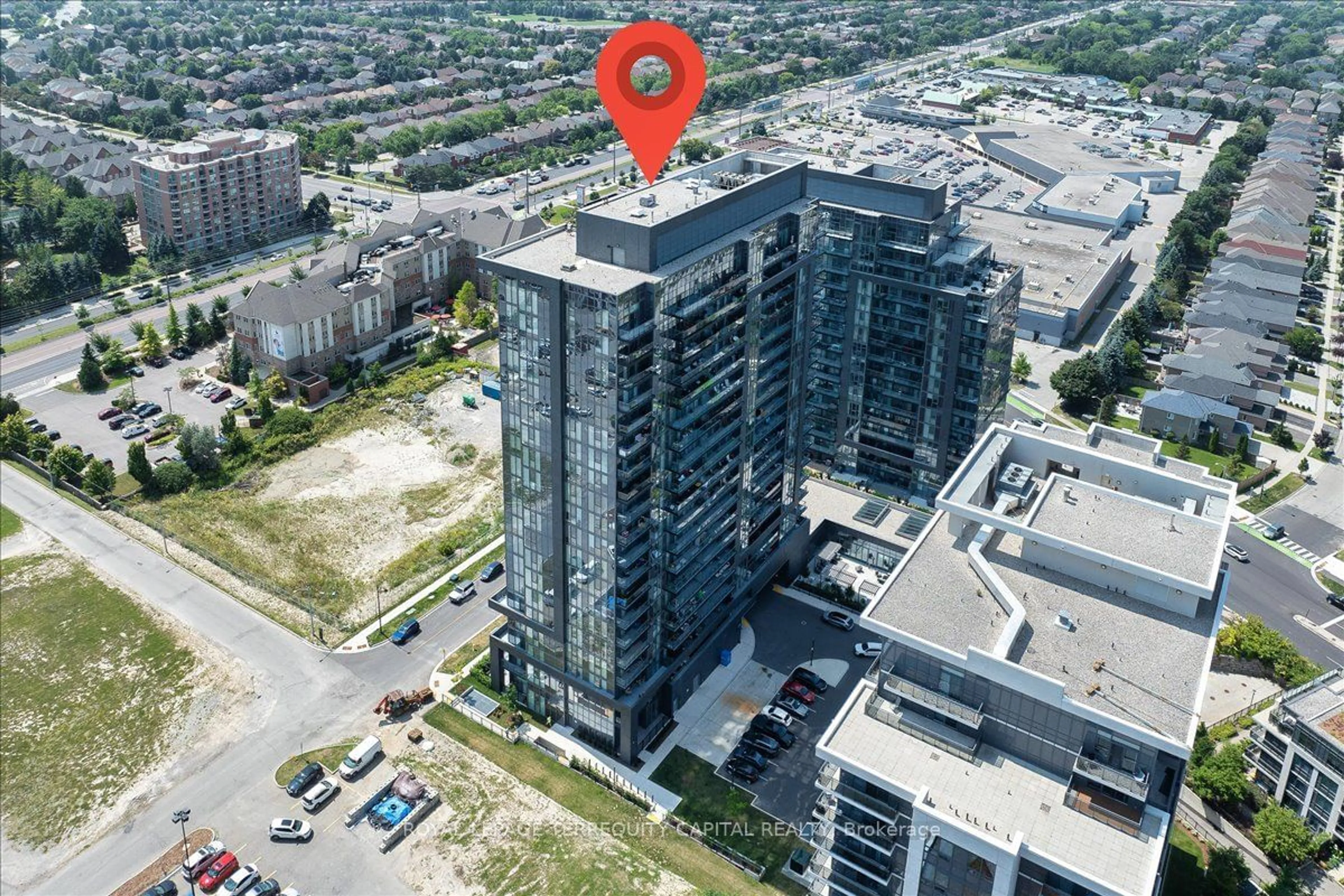 A pic from exterior of the house or condo, the street view for 20 Gatineau Dr #412E, Vaughan Ontario L4J 0L3