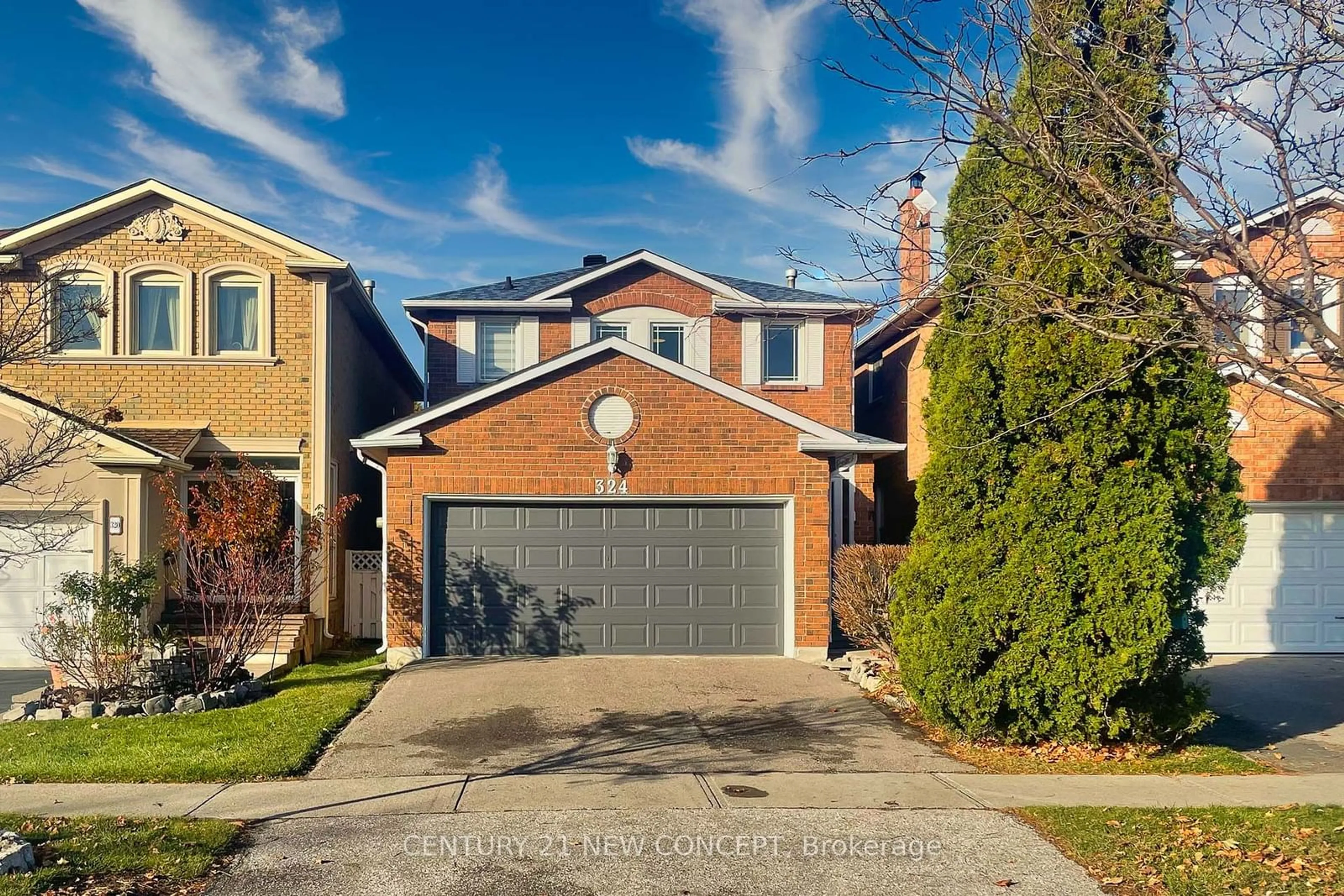 Frontside or backside of a home, the street view for 324 Conley St, Vaughan Ontario L4J 2Z9