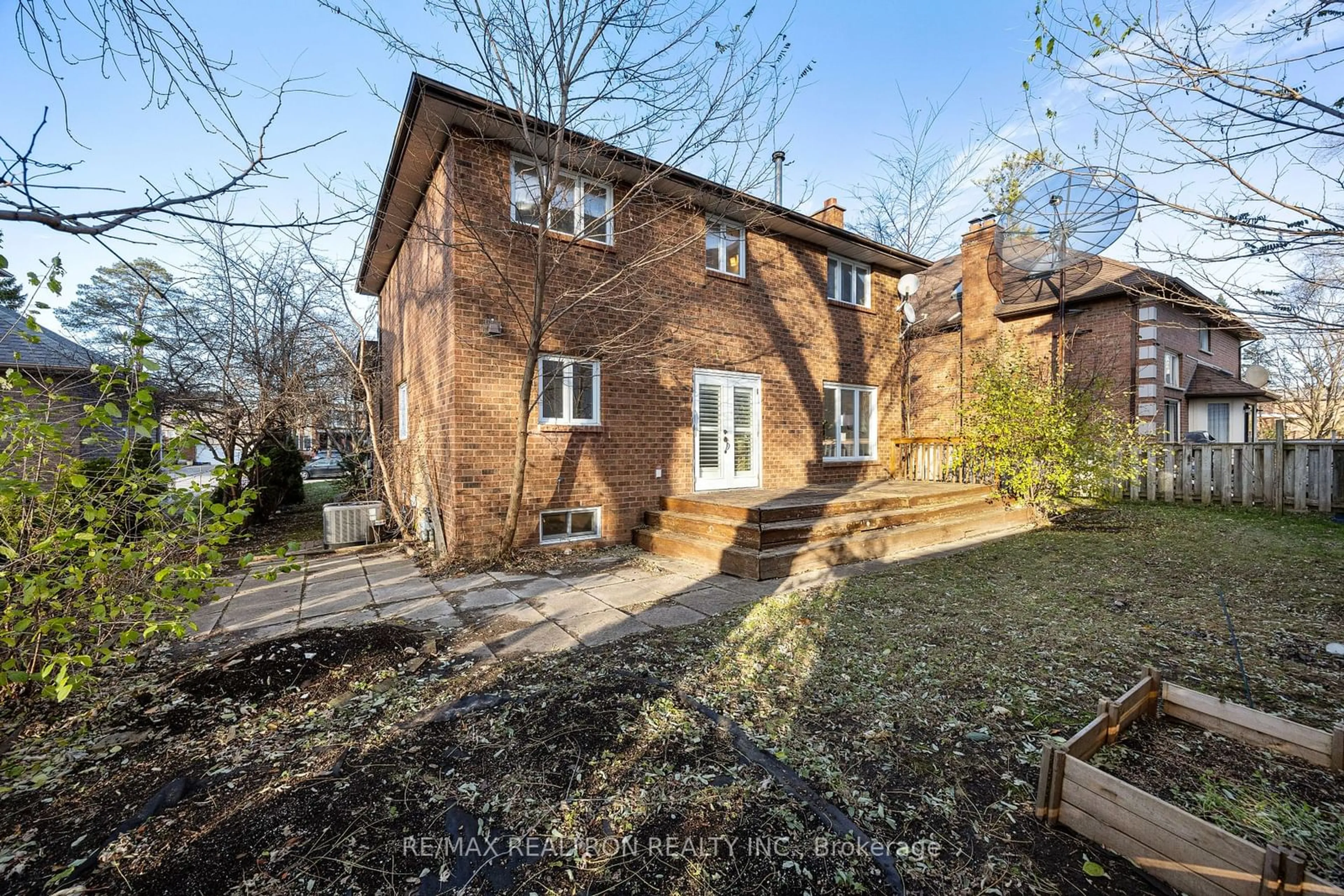 Frontside or backside of a home, the fenced backyard for 229 Douglas Rd, Richmond Hill Ontario L4E 3H8