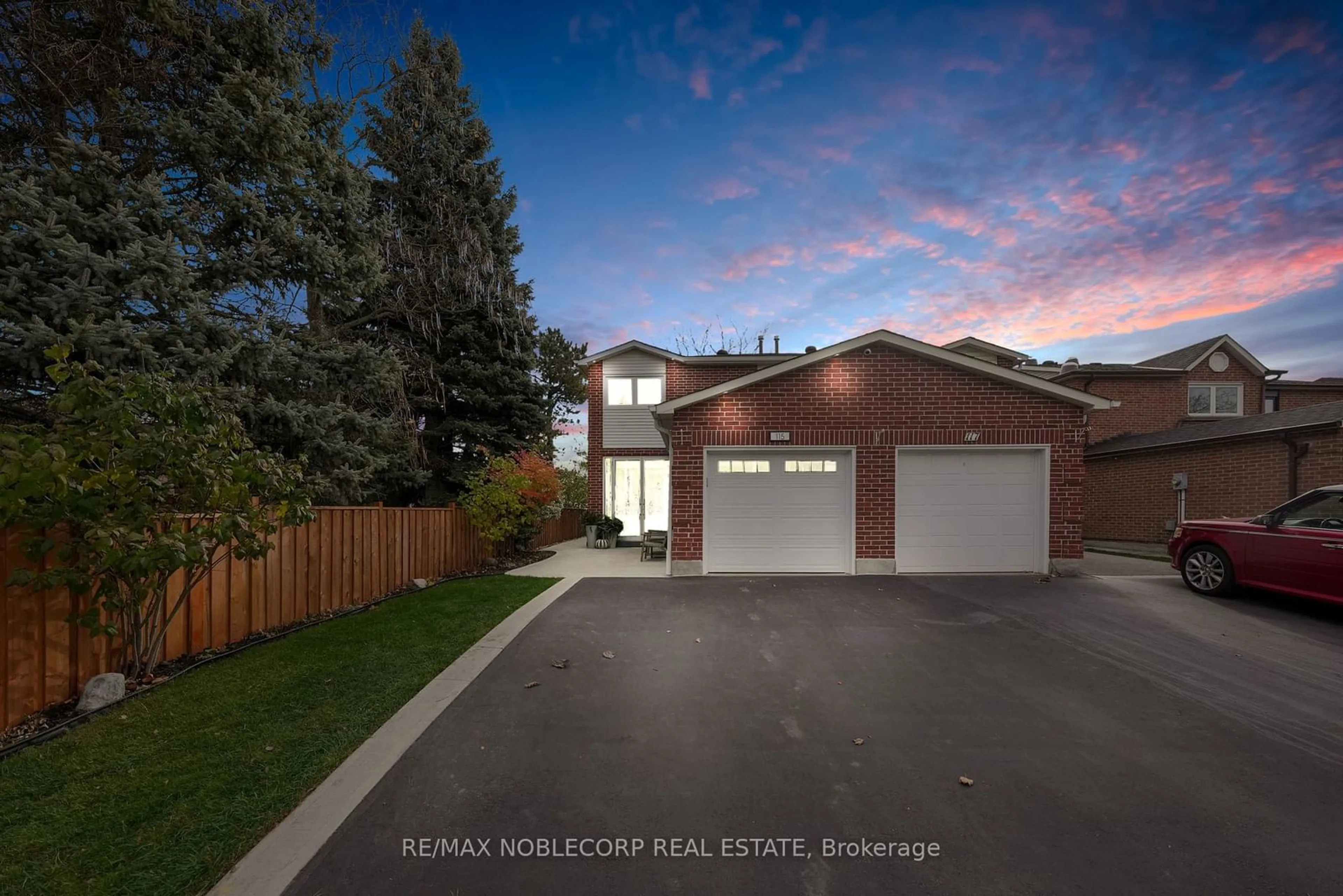 Frontside or backside of a home, the fenced backyard for 115 Aberdeen Ave, Vaughan Ontario L4L 1C3