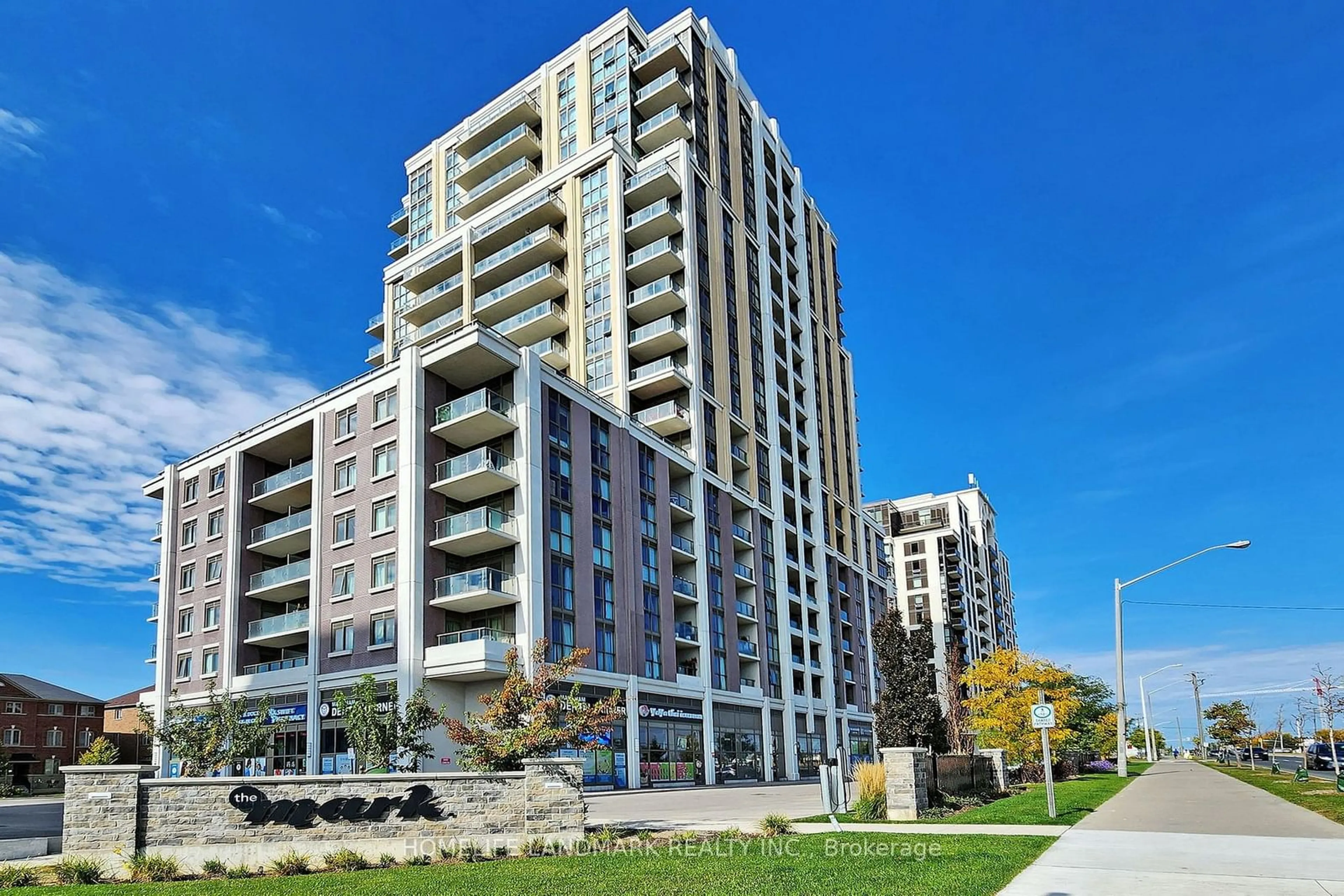 A pic from exterior of the house or condo, the view of city buildings for 9560 Markham Rd #605, Markham Ontario L6E 0T9