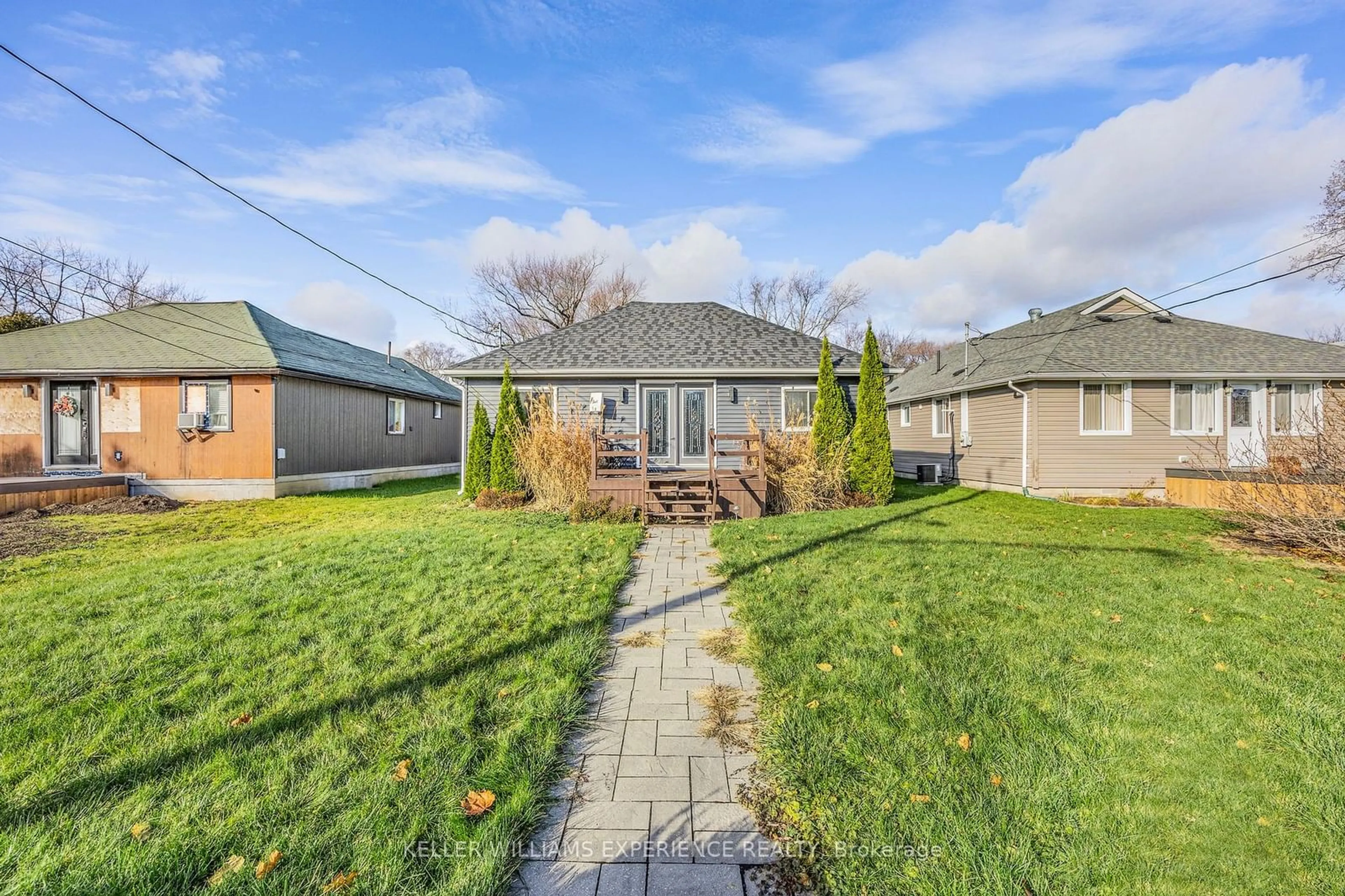 Frontside or backside of a home, the fenced backyard for 1174 Alfred St, Innisfil Ontario L0L 1C0