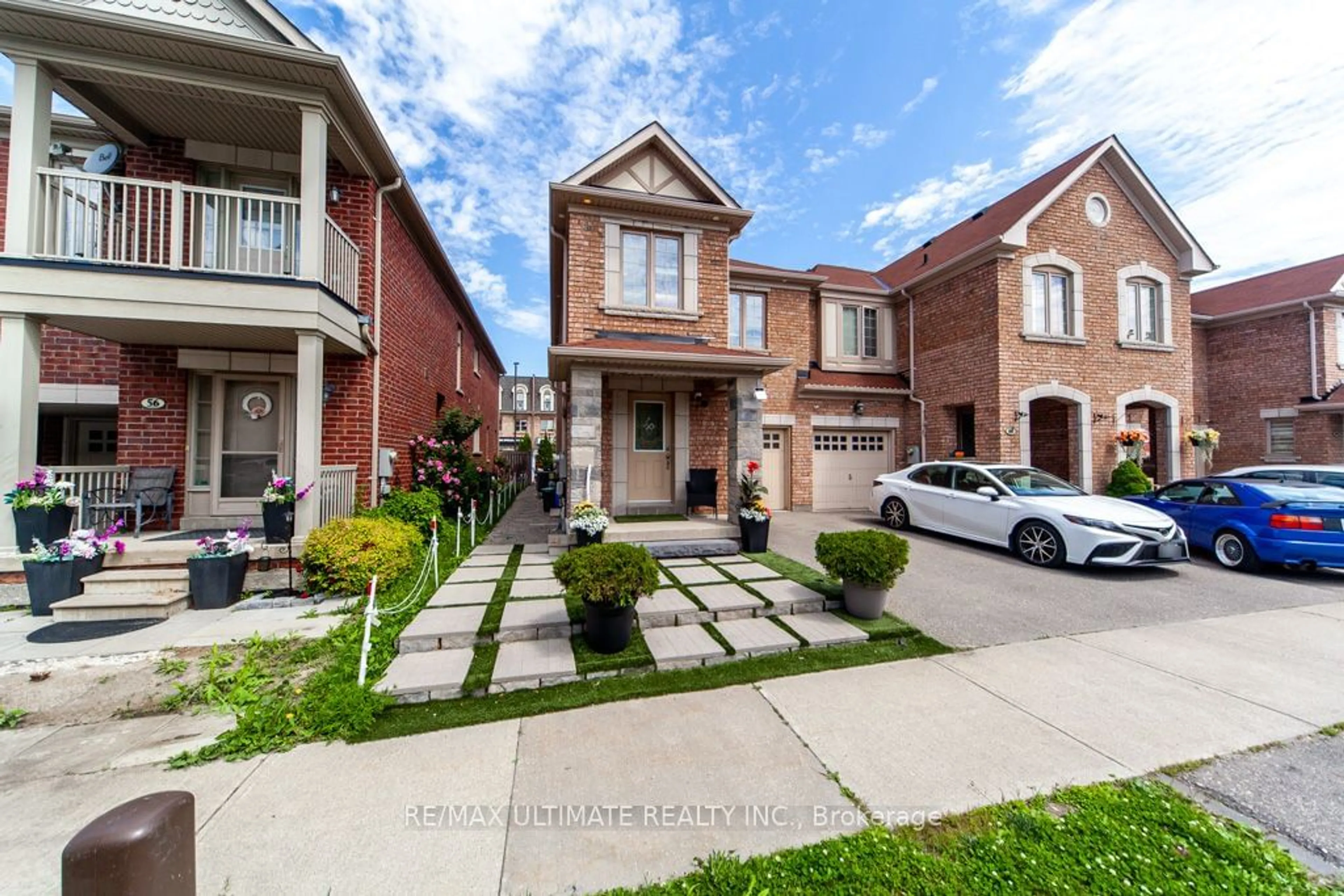 Frontside or backside of a home, the street view for 58 Coranto Way, Vaughan Ontario L4H 3P6