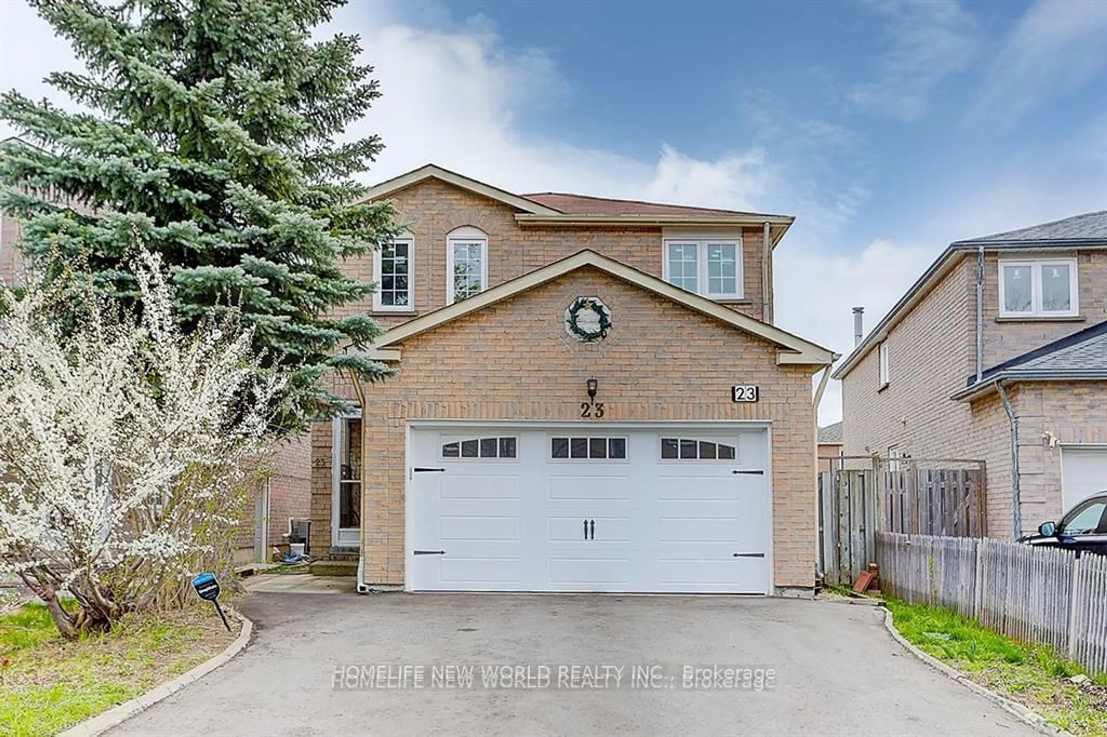 Frontside or backside of a home, the street view for 23 Martlesham Rd, Markham Ontario L3R 7K5