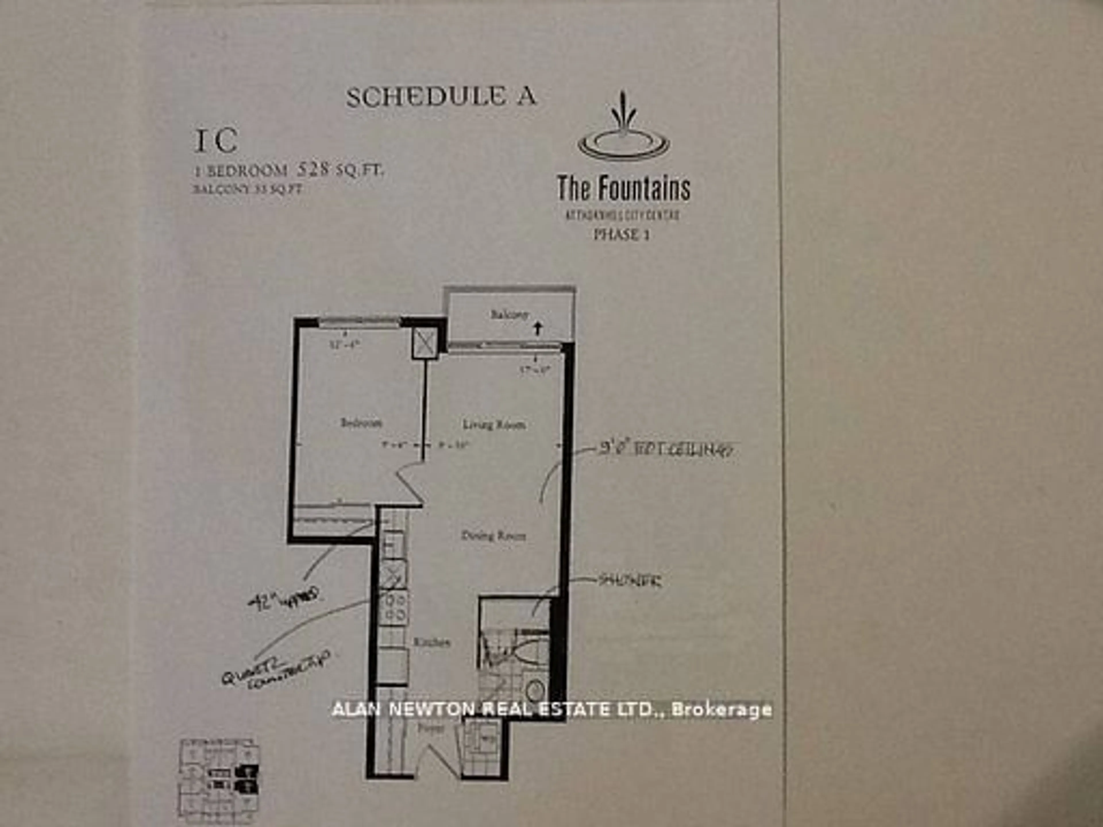 Floor plan for 75 North Park Dr #603, Vaughan Ontario L4J 0H8