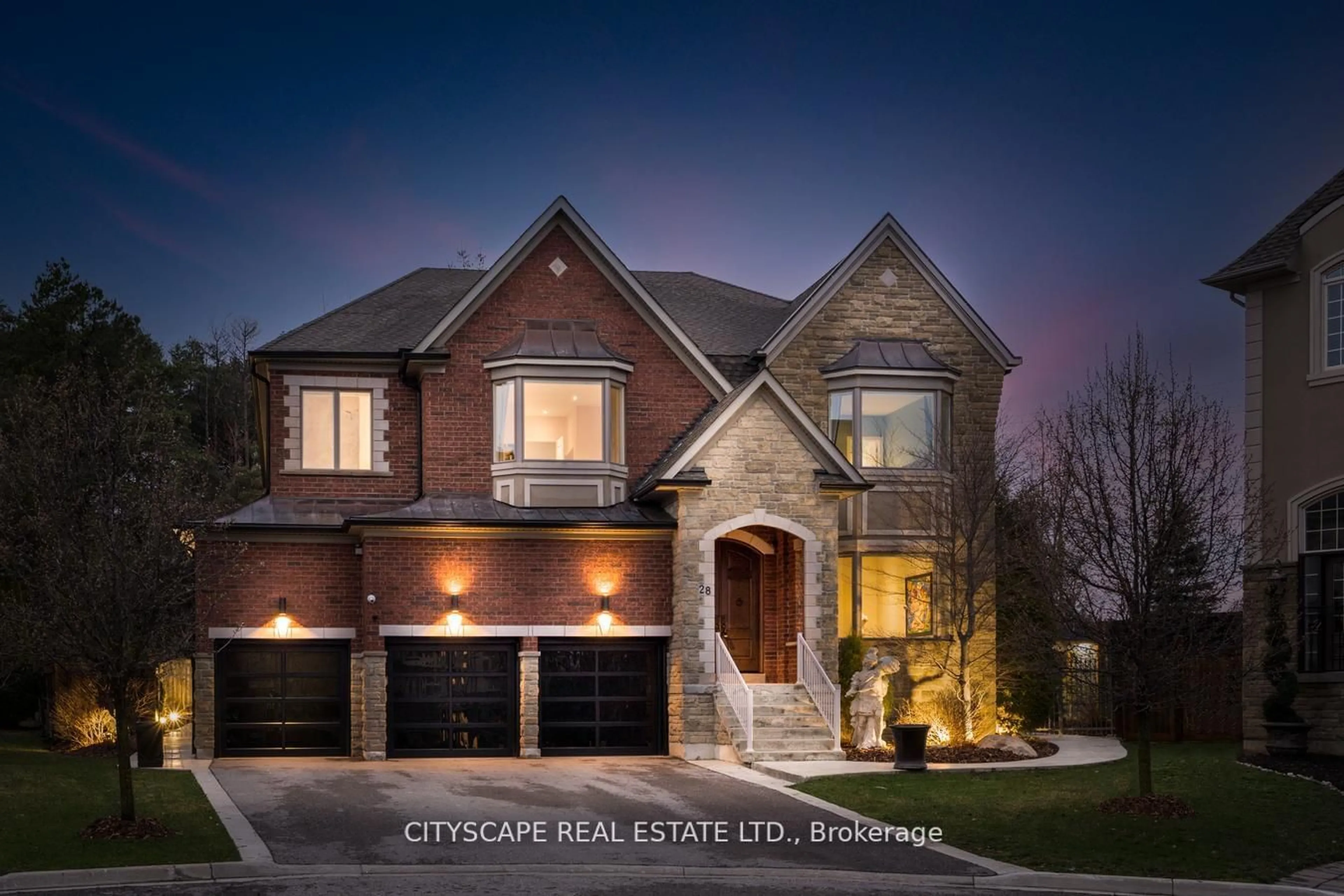 Home with brick exterior material for 28 Sweet Valerie Crt, Vaughan Ontario L6A 0C6