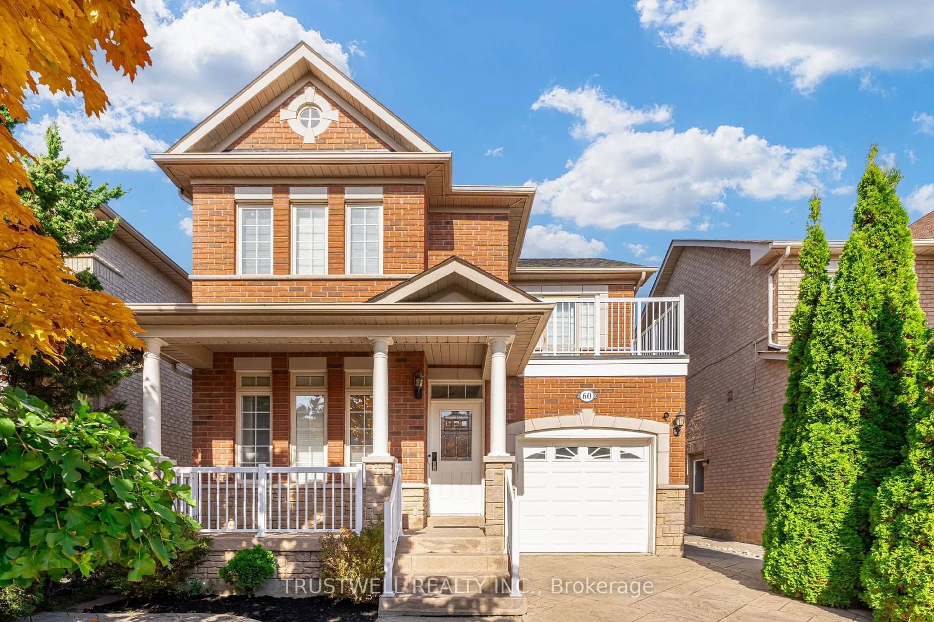 Home with brick exterior material for 60 Fontebella Ave, Vaughan Ontario L4H 2B8