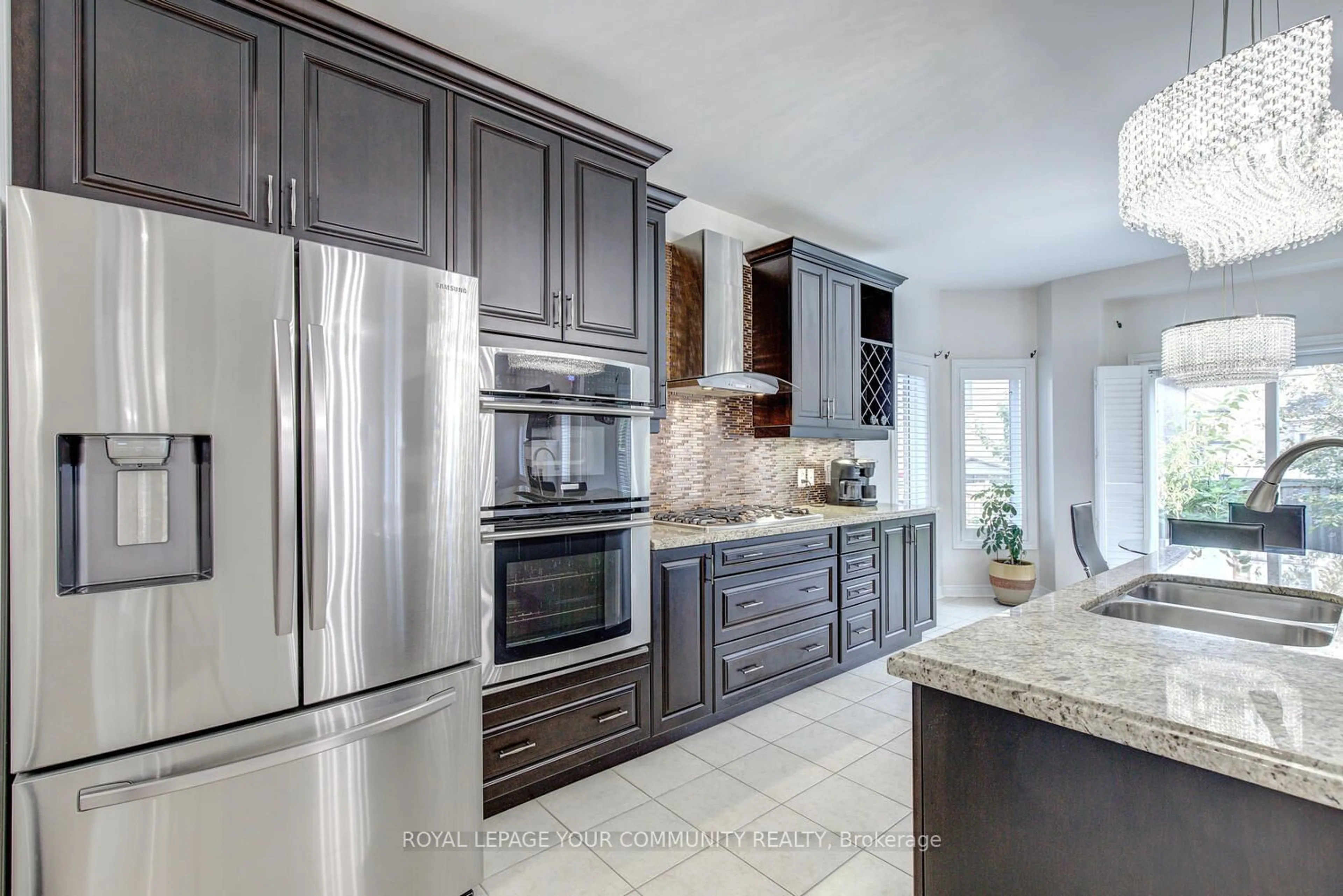 Contemporary kitchen, ceramic floors for 23 Barletta Dr, Vaughan Ontario L6A 4H5