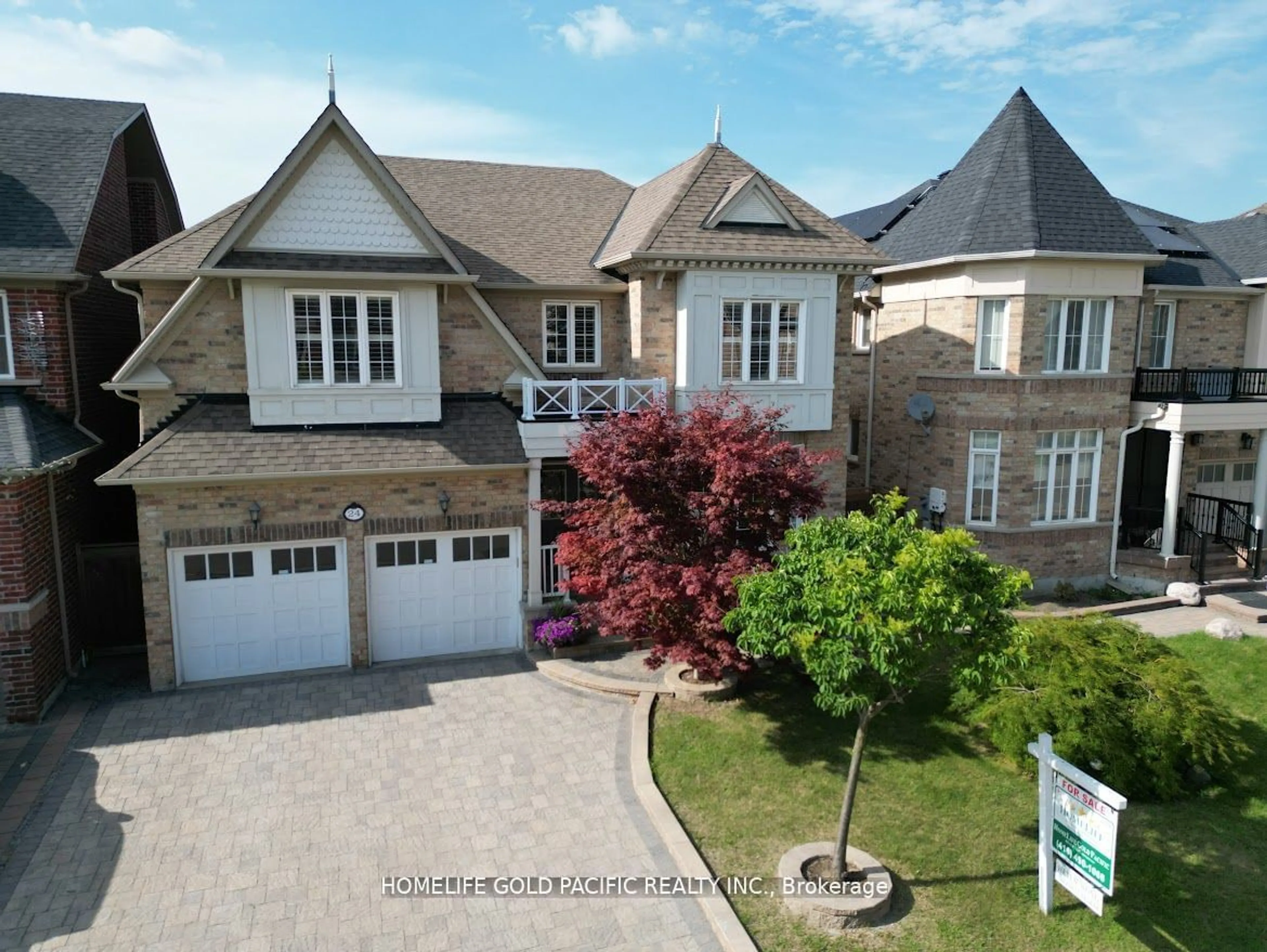 Frontside or backside of a home, the street view for 24 Earnshaw Dr, Markham Ontario L6C 0E4