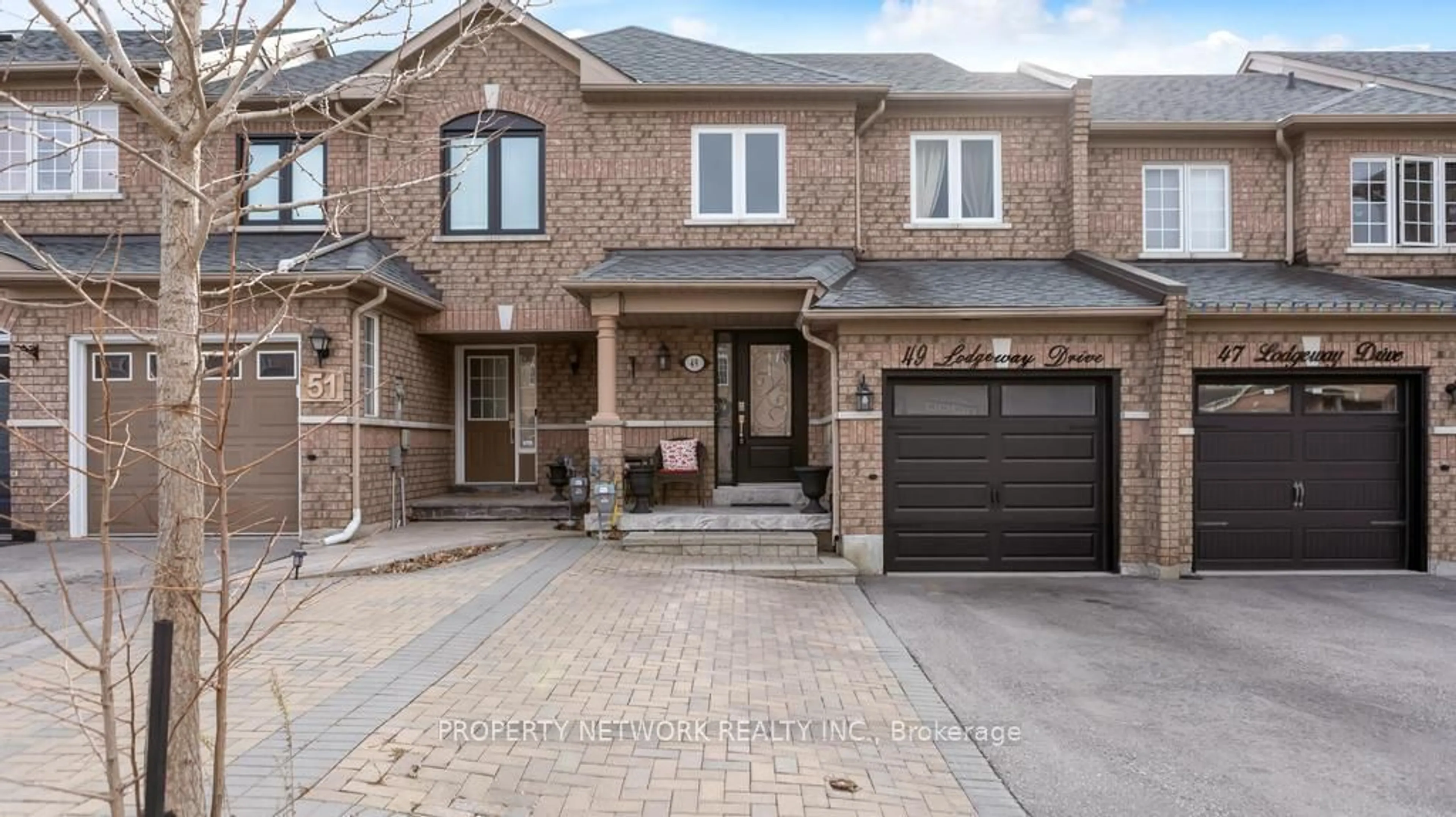 Home with brick exterior material for 49 Lodgeway Dr, Vaughan Ontario L6A 3S4