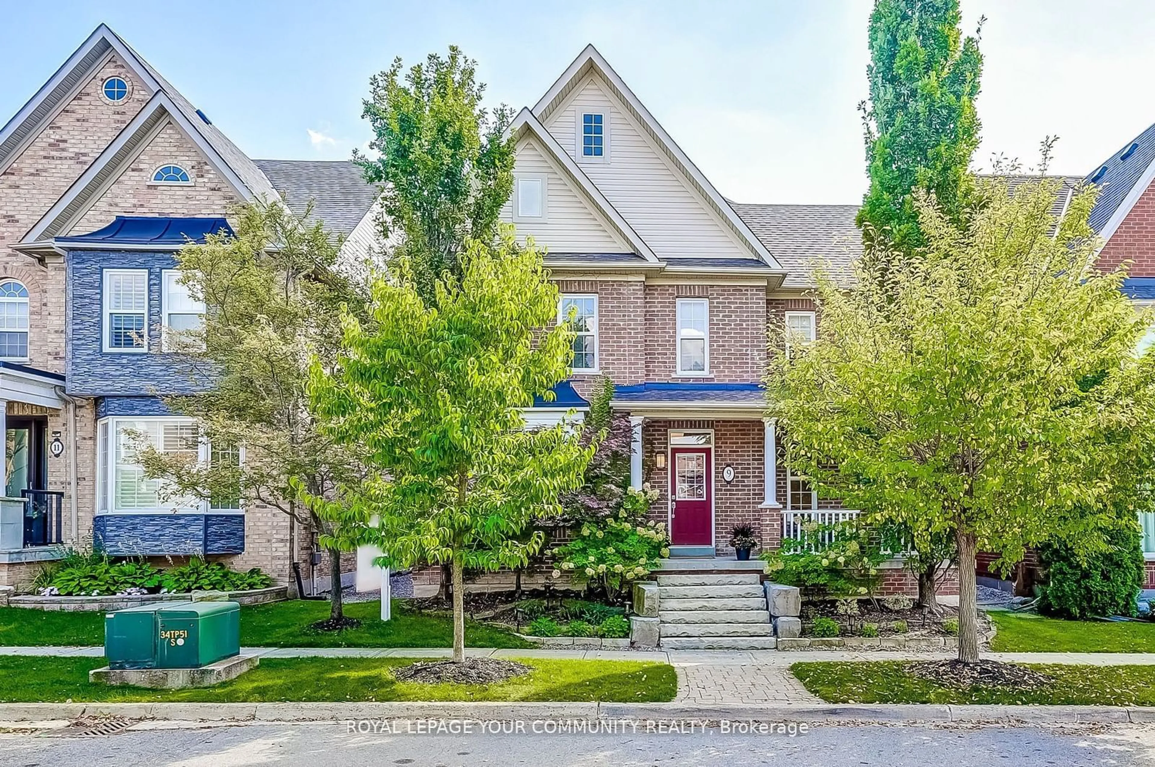 A pic from exterior of the house or condo, the street view for 9 Port Rush Tr, Markham Ontario L6C 2A1