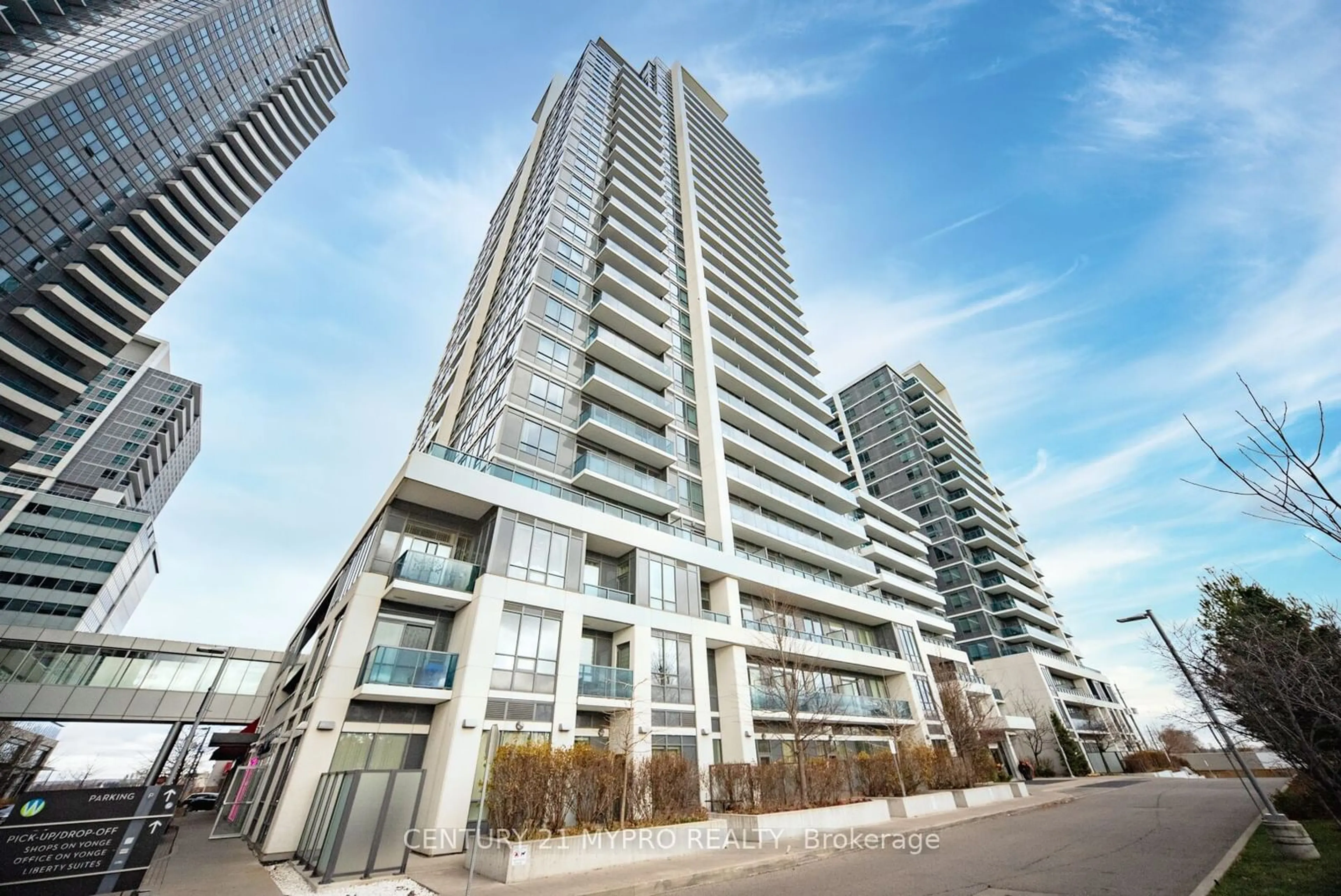 A pic from exterior of the house or condo, the front or back of building for 7165 Yonge St #903, Markham Ontario L3T 0C9