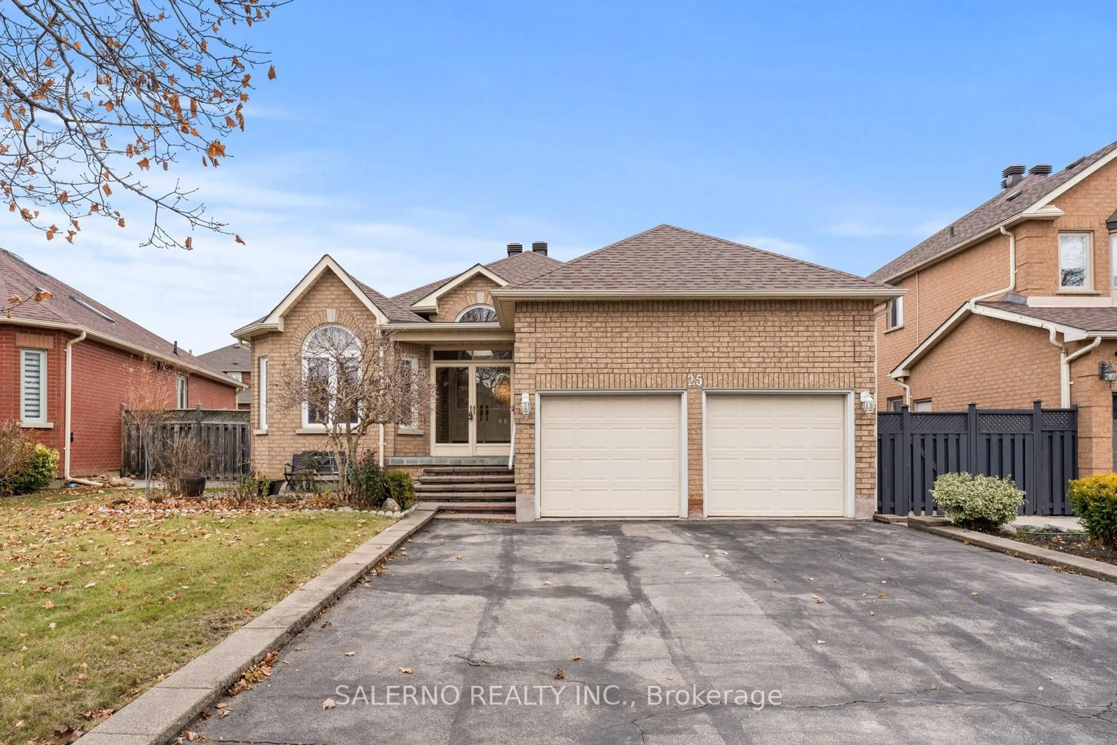 Frontside or backside of a home, the street view for 25 Lockheed Ave, Vaughan Ontario L6A 1X9