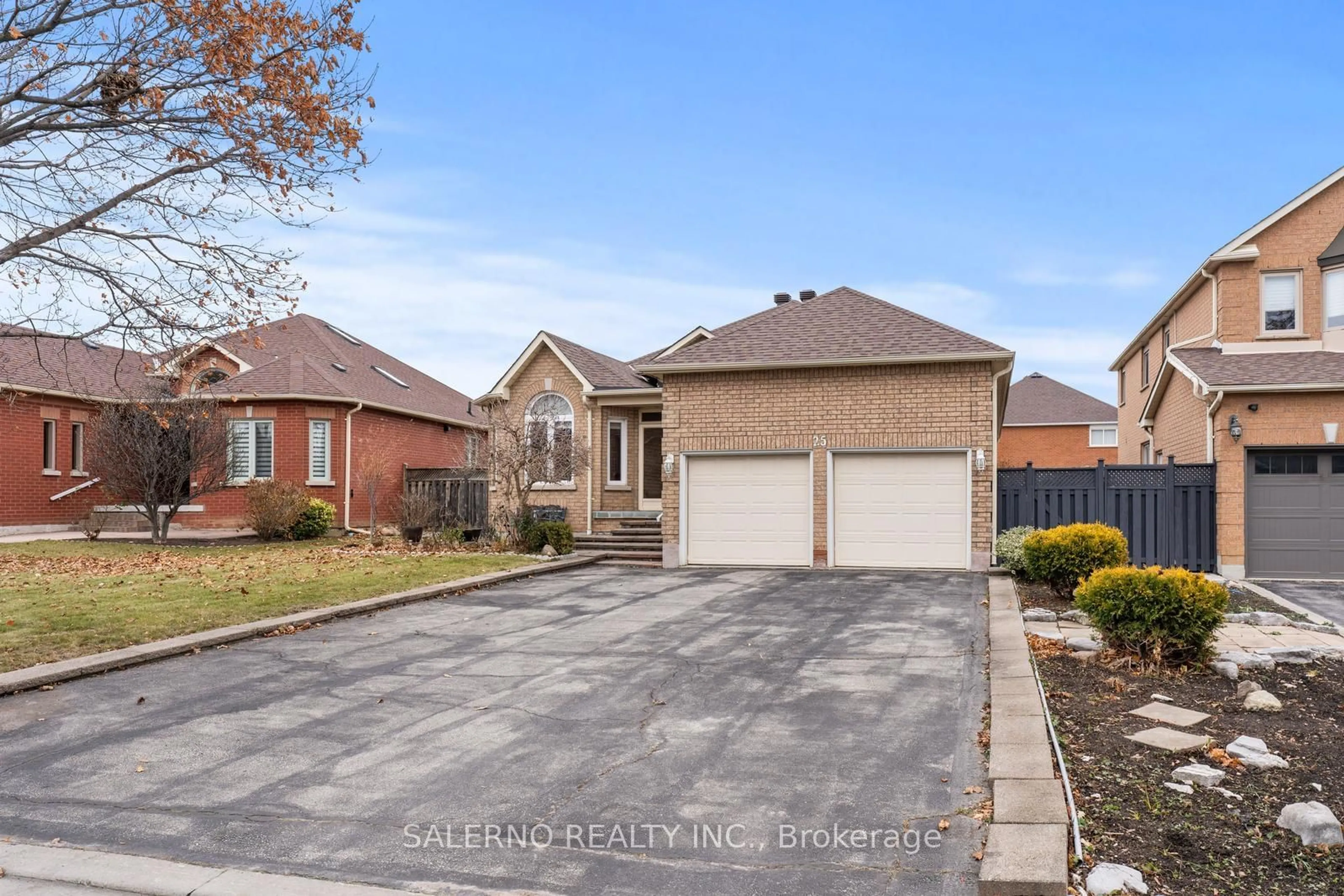 Frontside or backside of a home, the street view for 25 Lockheed Ave, Vaughan Ontario L6A 1X9