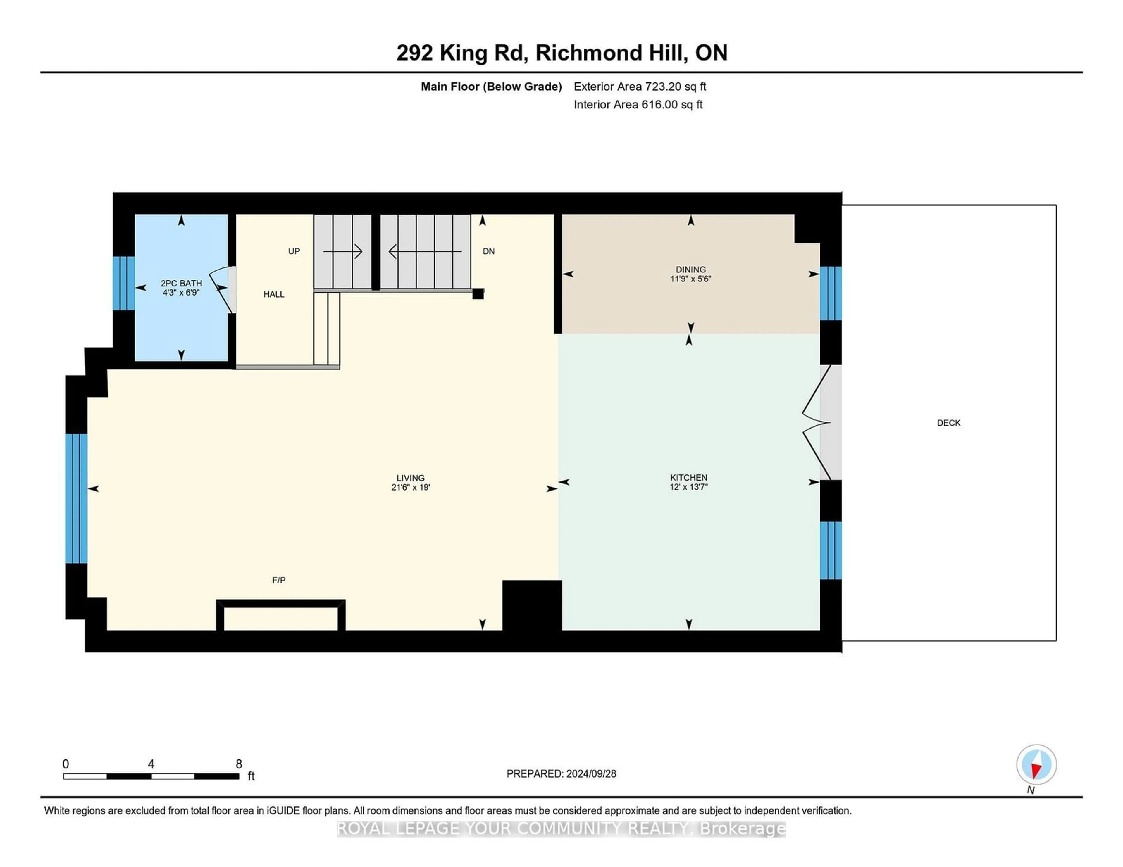 Floor plan for 292 King Rd, Richmond Hill Ontario L4E 1H3