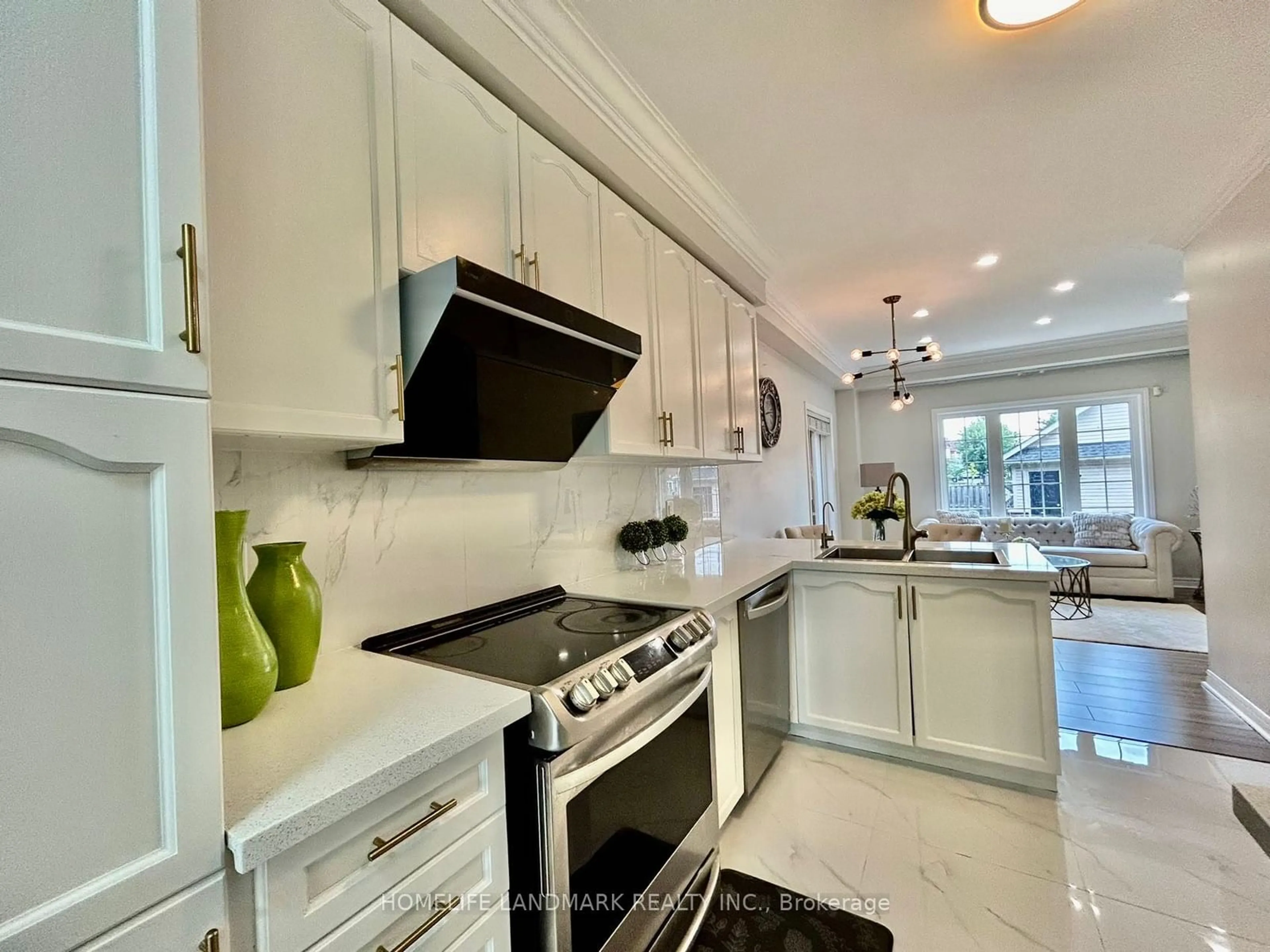 Contemporary kitchen, ceramic floors, cottage for 17 Macadam Rd, Markham Ontario L6E 2B9