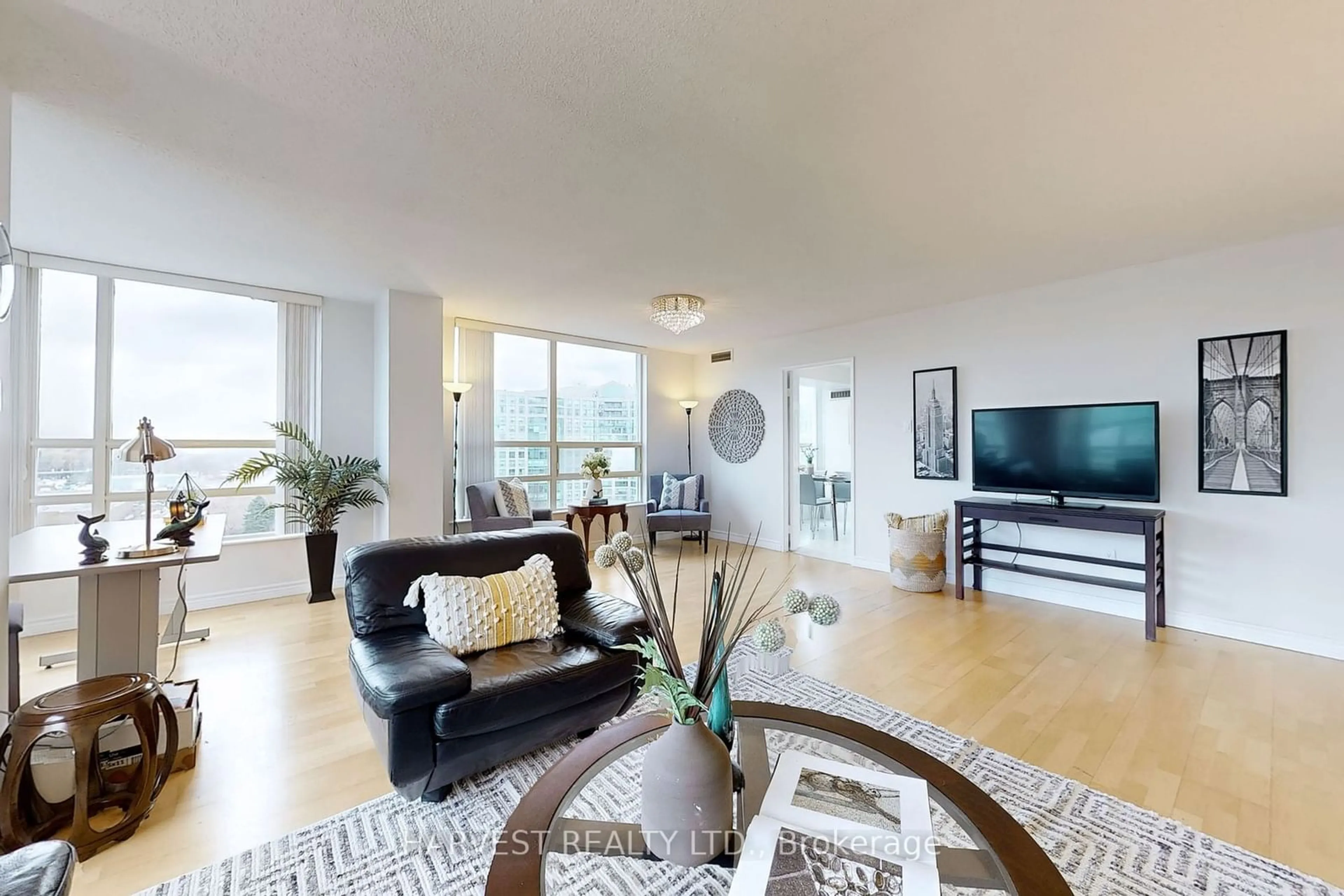 Living room, wood floors for 7805 Bayview Ave #1104, Markham Ontario L3T 7N1