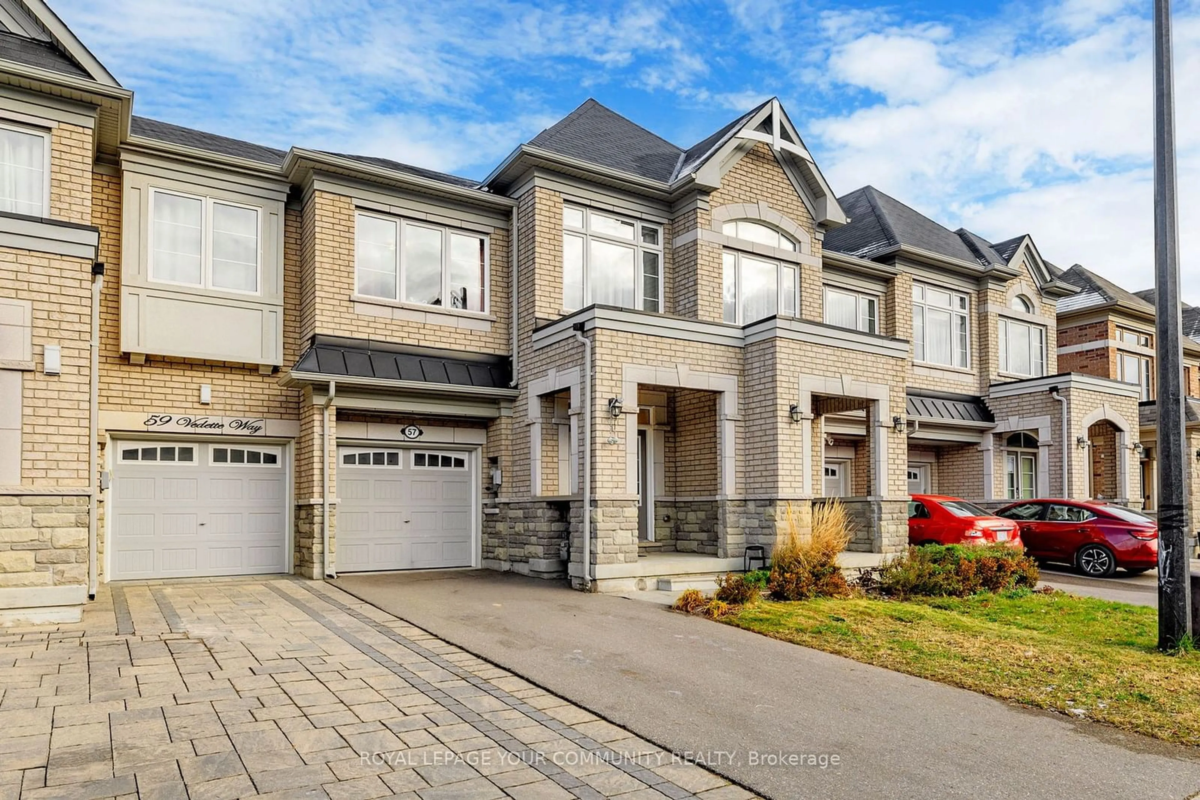 Home with brick exterior material for 57 Vedette Way, Vaughan Ontario L4H 4K3