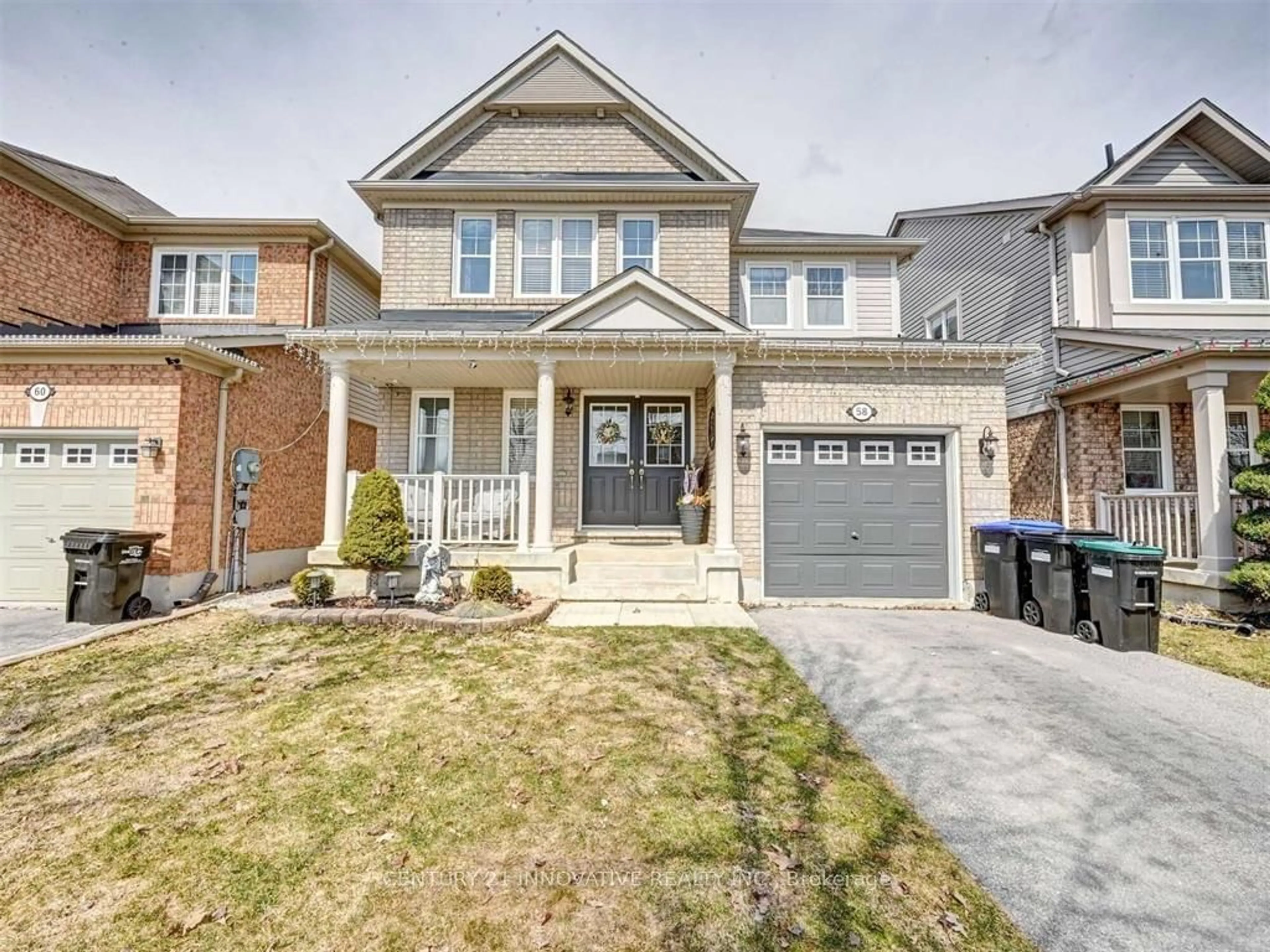 Frontside or backside of a home, the street view for 58 John W Taylor Ave, New Tecumseth Ontario L9R 0E1