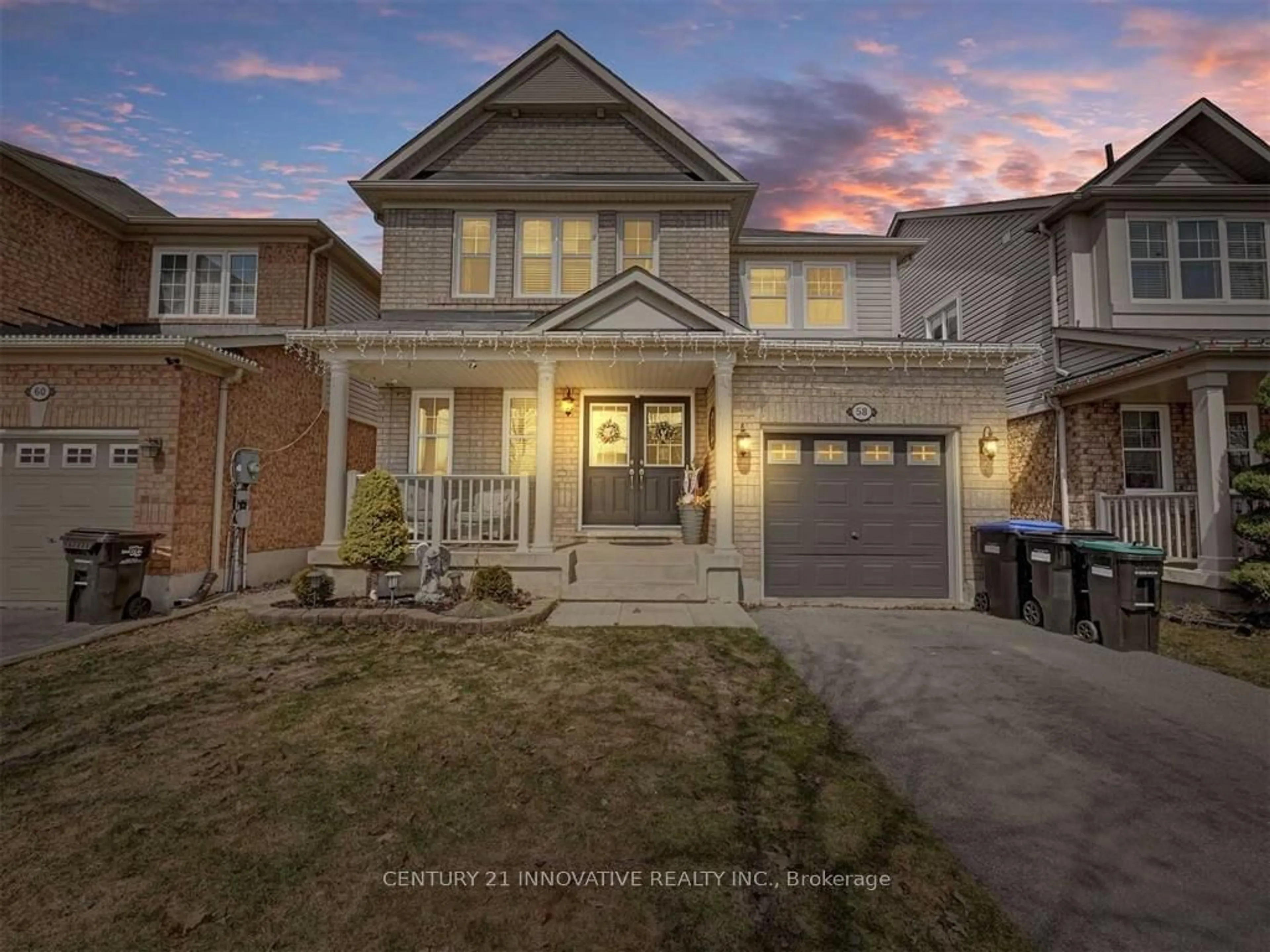 Frontside or backside of a home, the street view for 58 John W Taylor Ave, New Tecumseth Ontario L9R 0E1