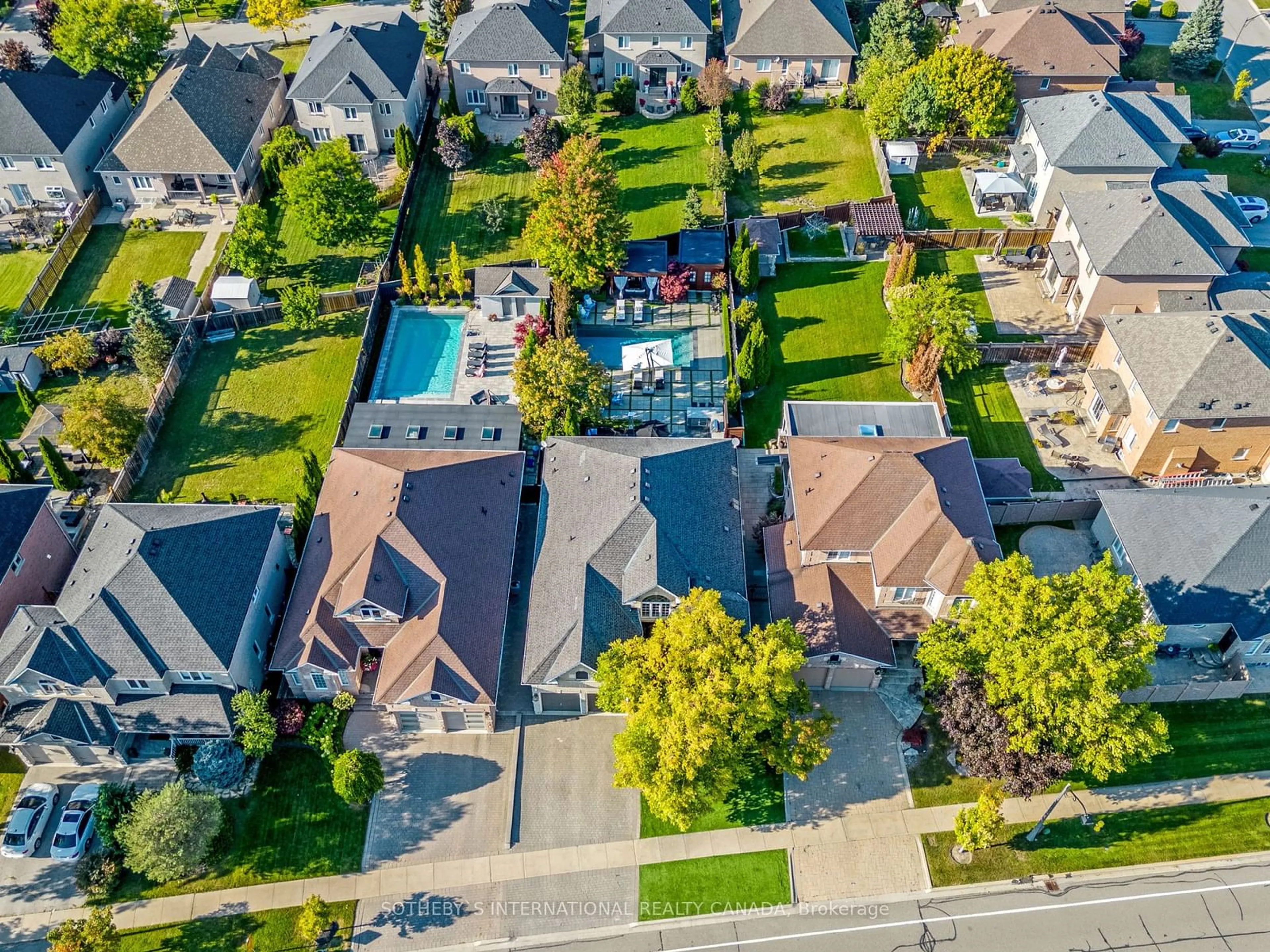 Frontside or backside of a home, the fenced backyard for 72 Avdell Ave, Vaughan Ontario L4H 2V3