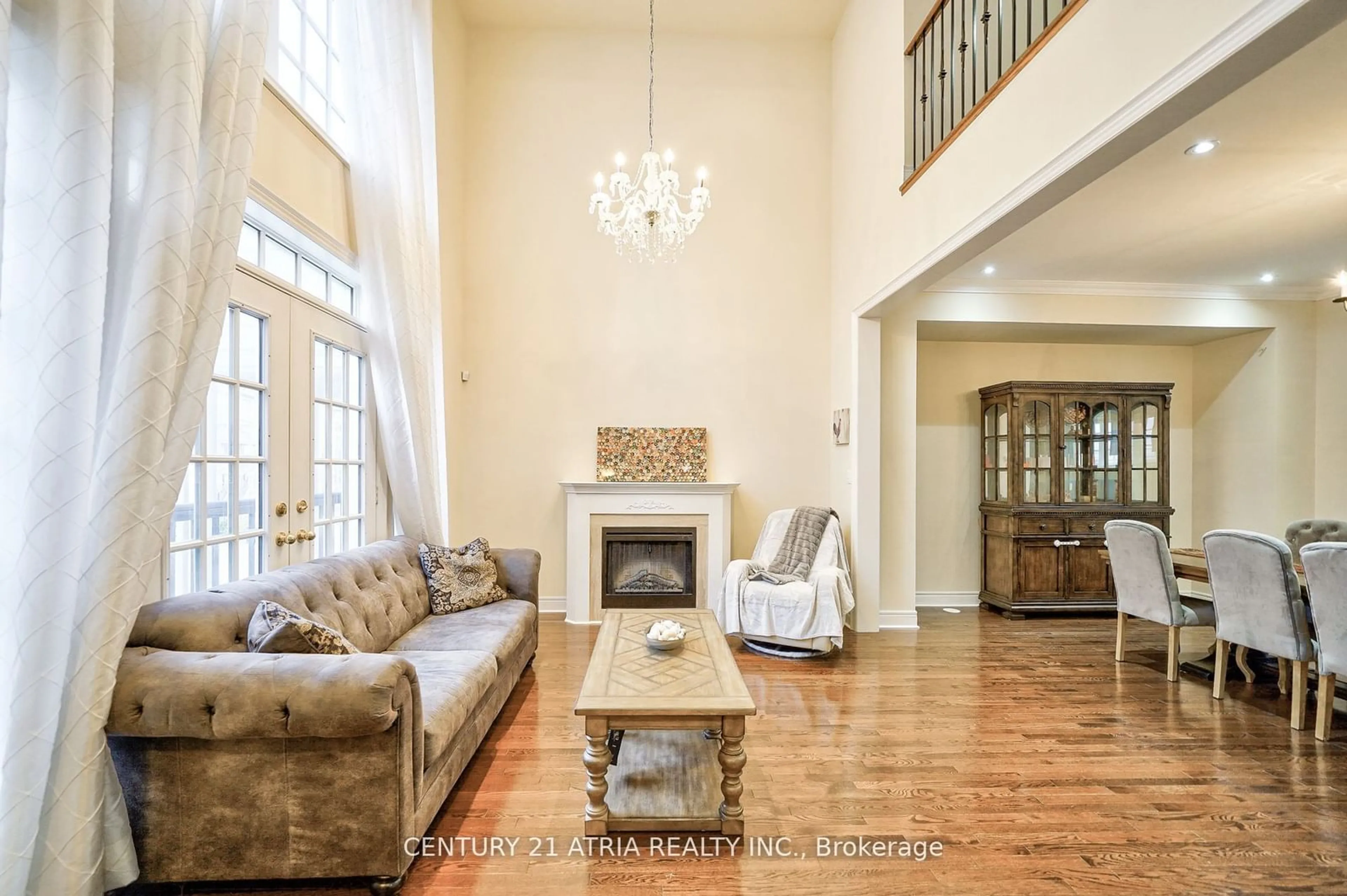 Living room, wood floors for 28 Lord Durham Rd, Markham Ontario L6G 0C2