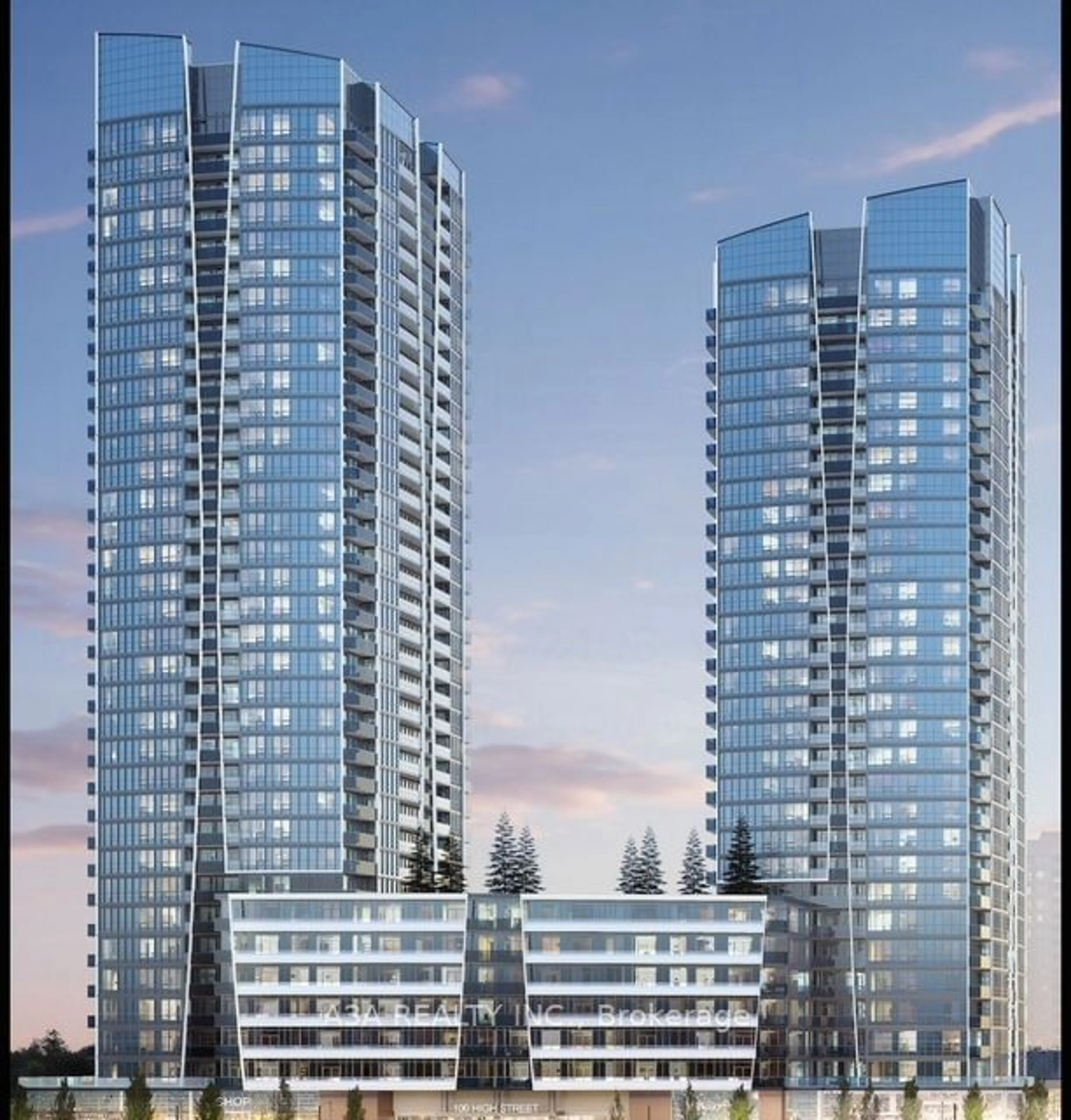 A pic from exterior of the house or condo, the view of city buildings for 50 Upper Mall Way #B-2111, Vaughan Ontario L4J 0L8