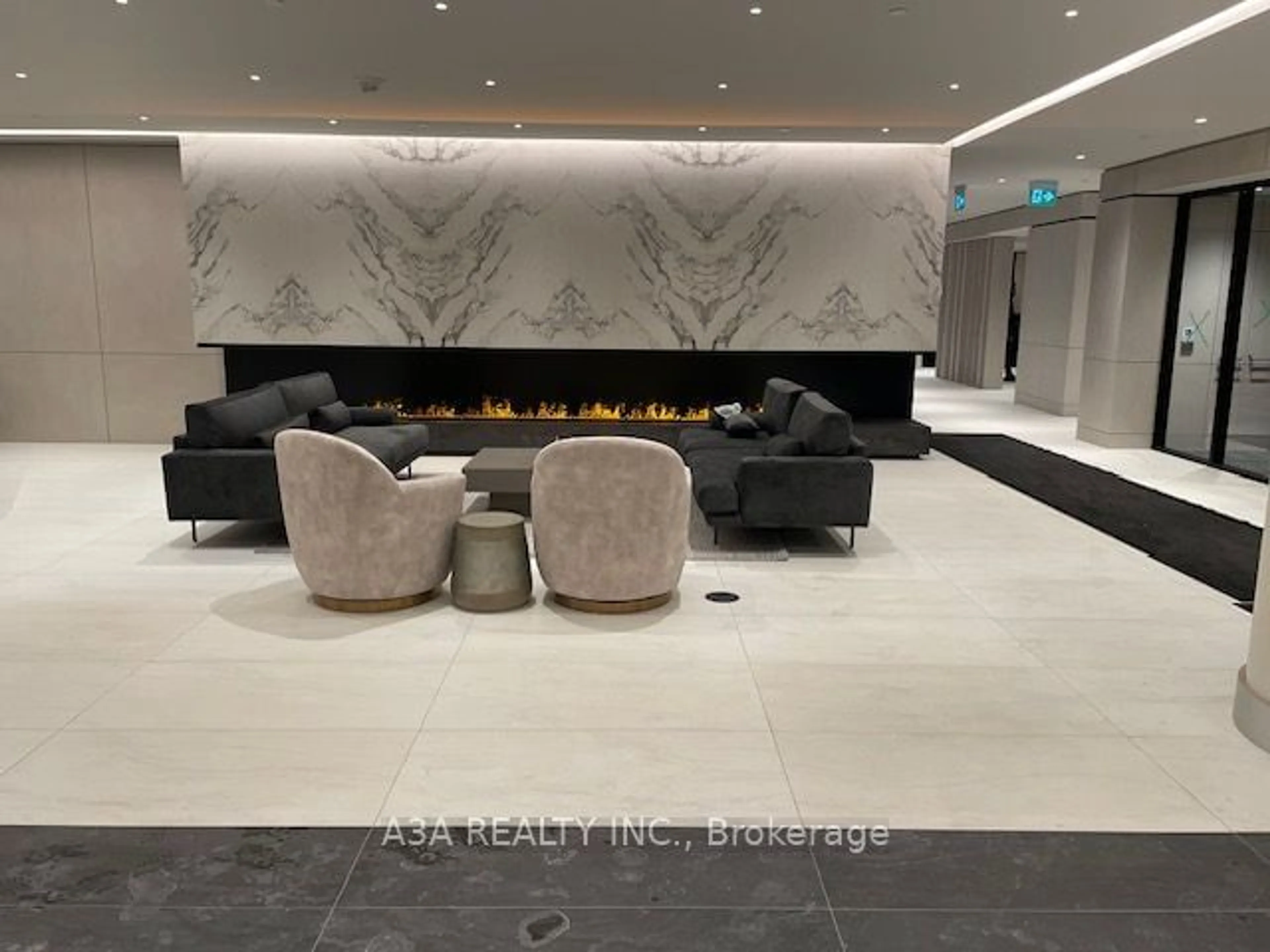 Indoor lobby, ceramic floors for 50 Upper Mall Way #B-2111, Vaughan Ontario L4J 0L8