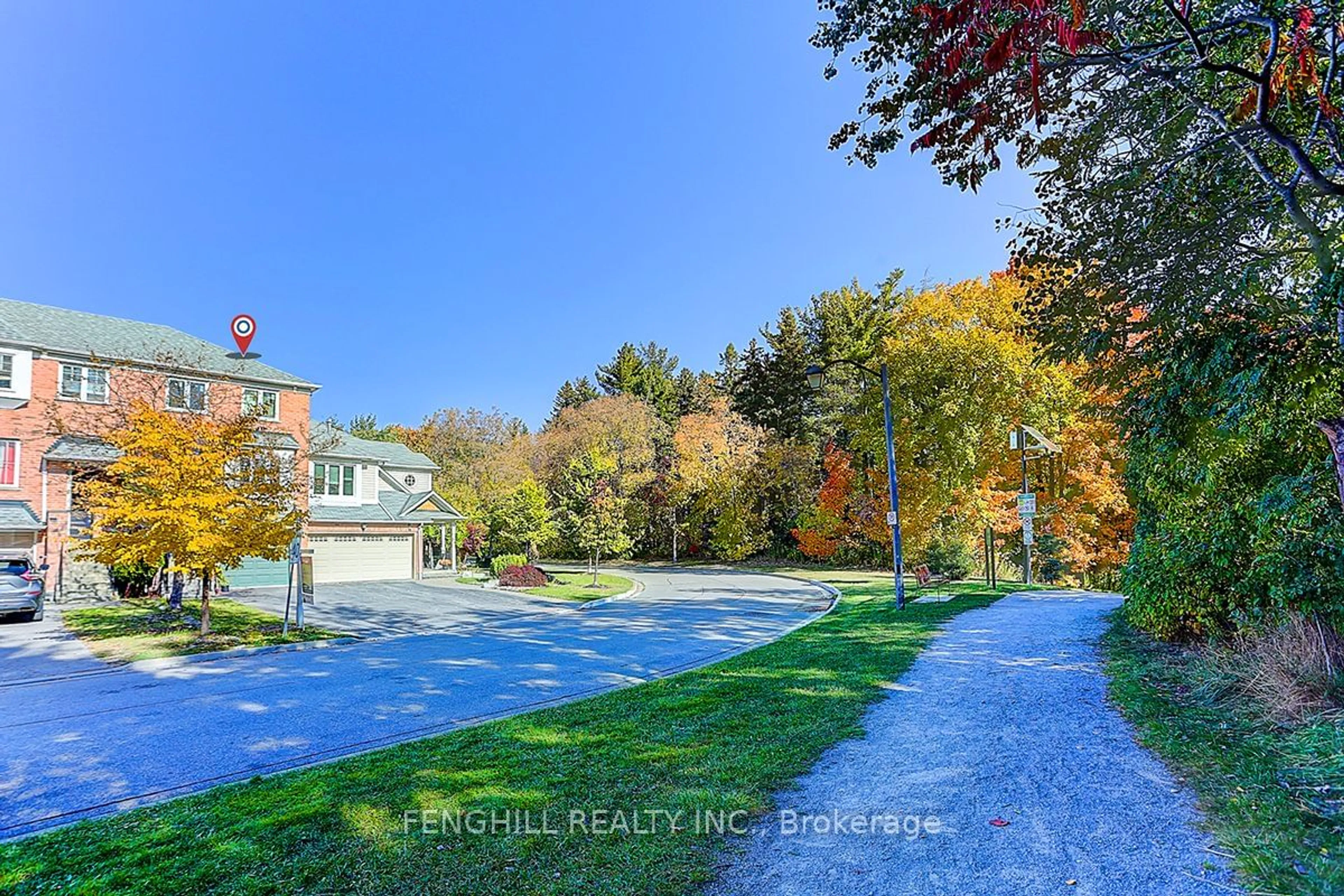 A pic from exterior of the house or condo, the fenced backyard for 48 Charlotte Angliss Rd, Markham Ontario L3P 7W6