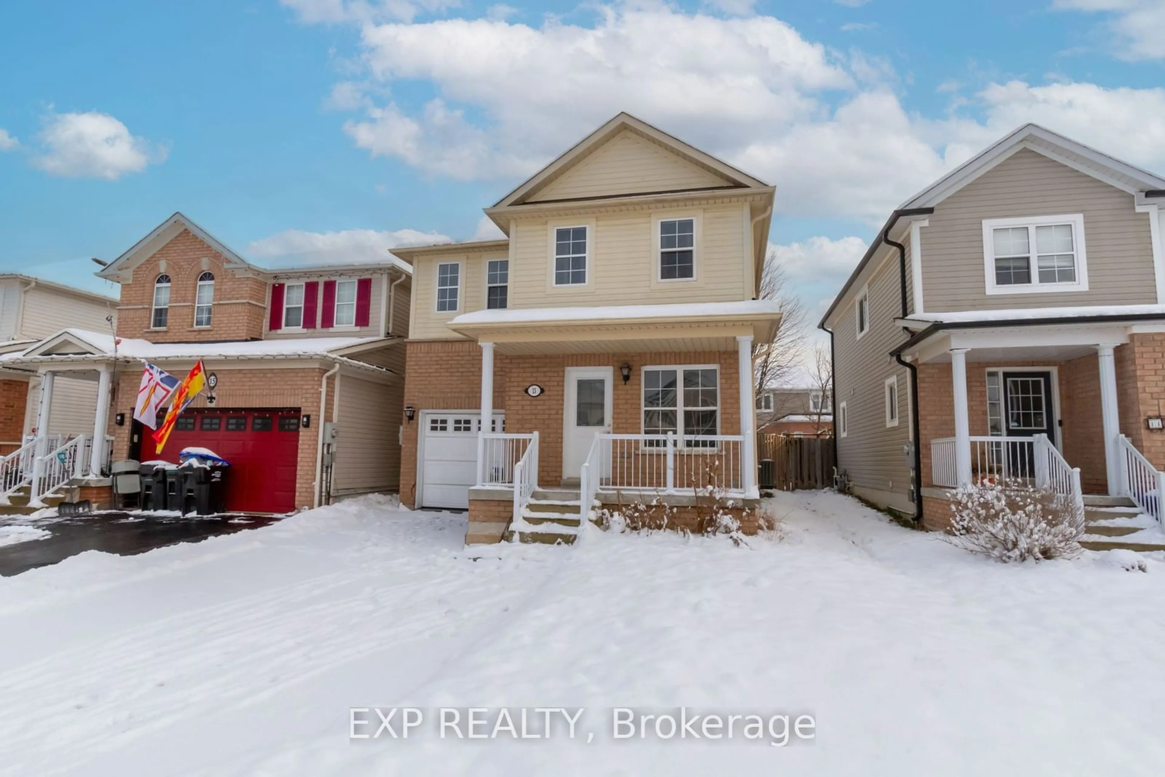 Frontside or backside of a home, the street view for 13 Truax Cres, Essa Ontario L0M 1B4