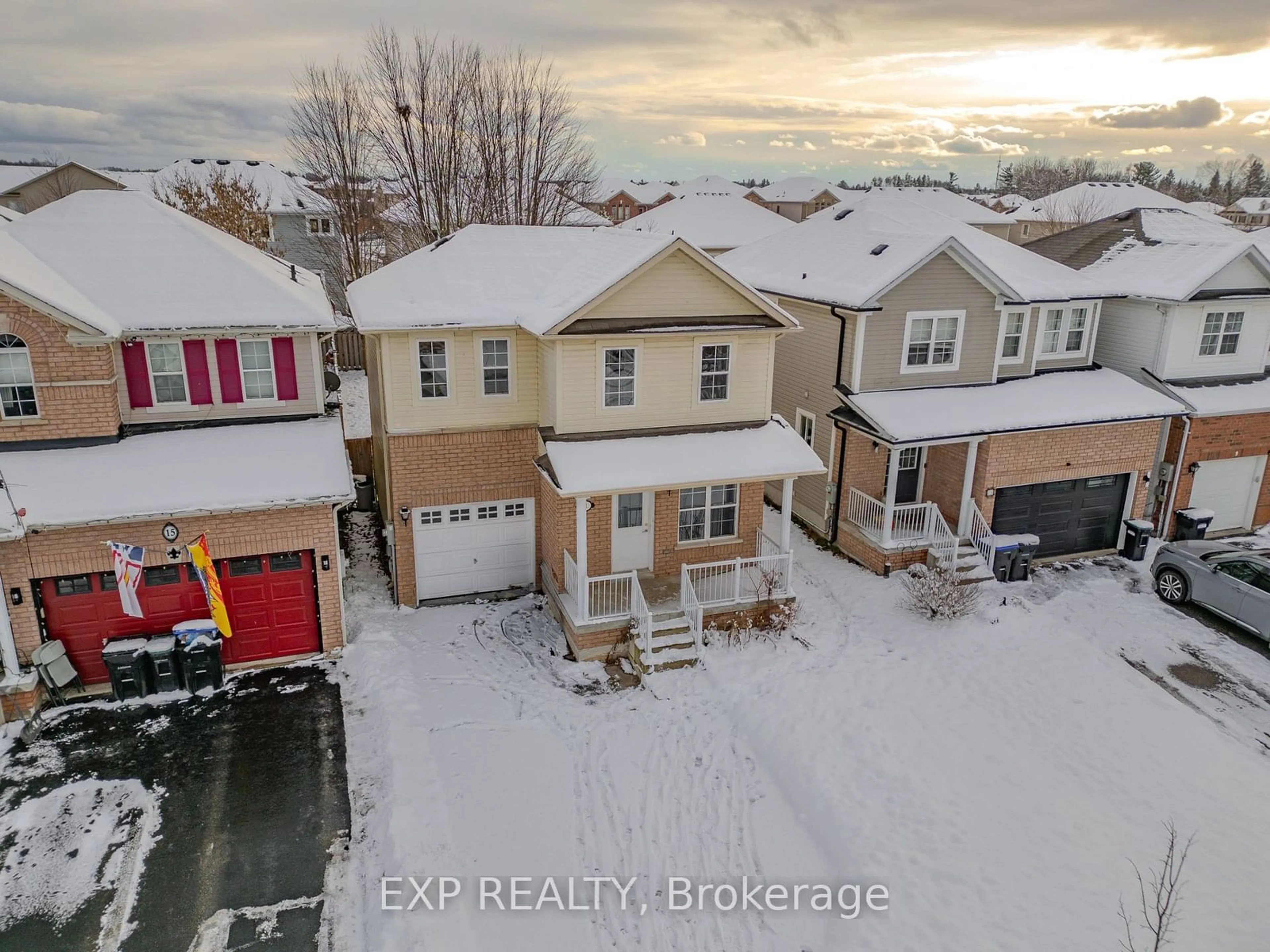 Frontside or backside of a home, the street view for 13 Truax Cres, Essa Ontario L0M 1B4