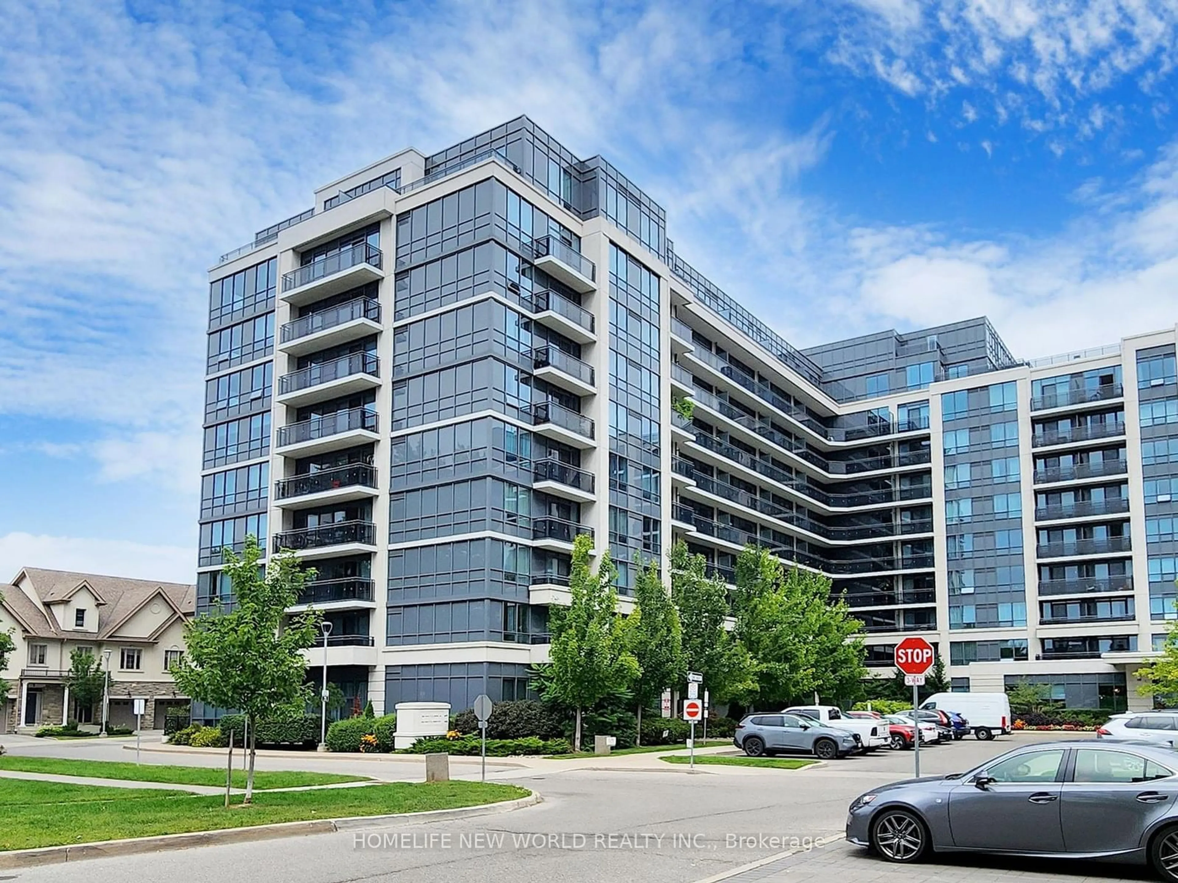 A pic from exterior of the house or condo, the front or back of building for 376 Highway 7 #301, Richmond Hill Ontario L4B 0C7