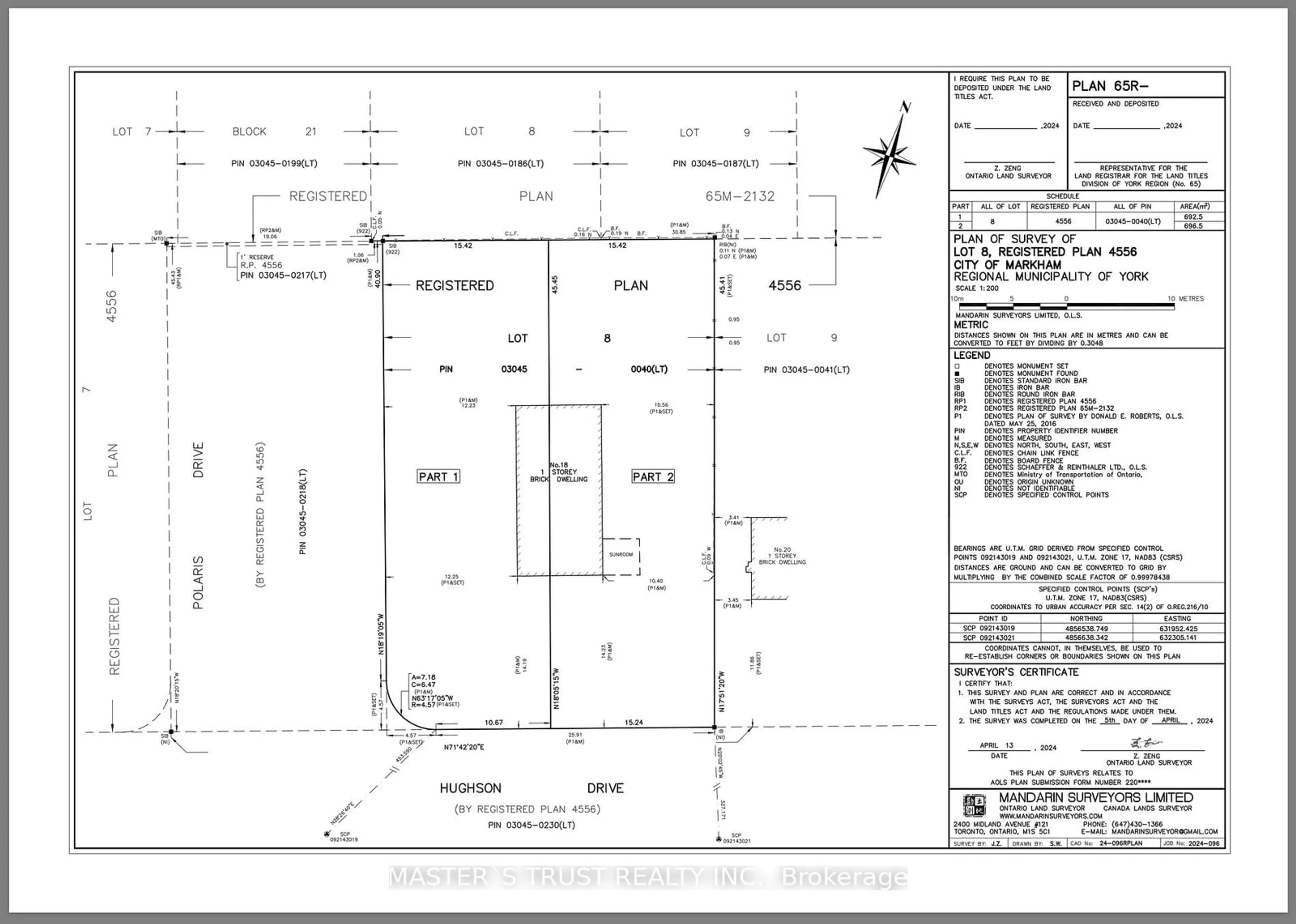 Floor plan for 18 Hughson Dr, Markham Ontario L3R 2T6