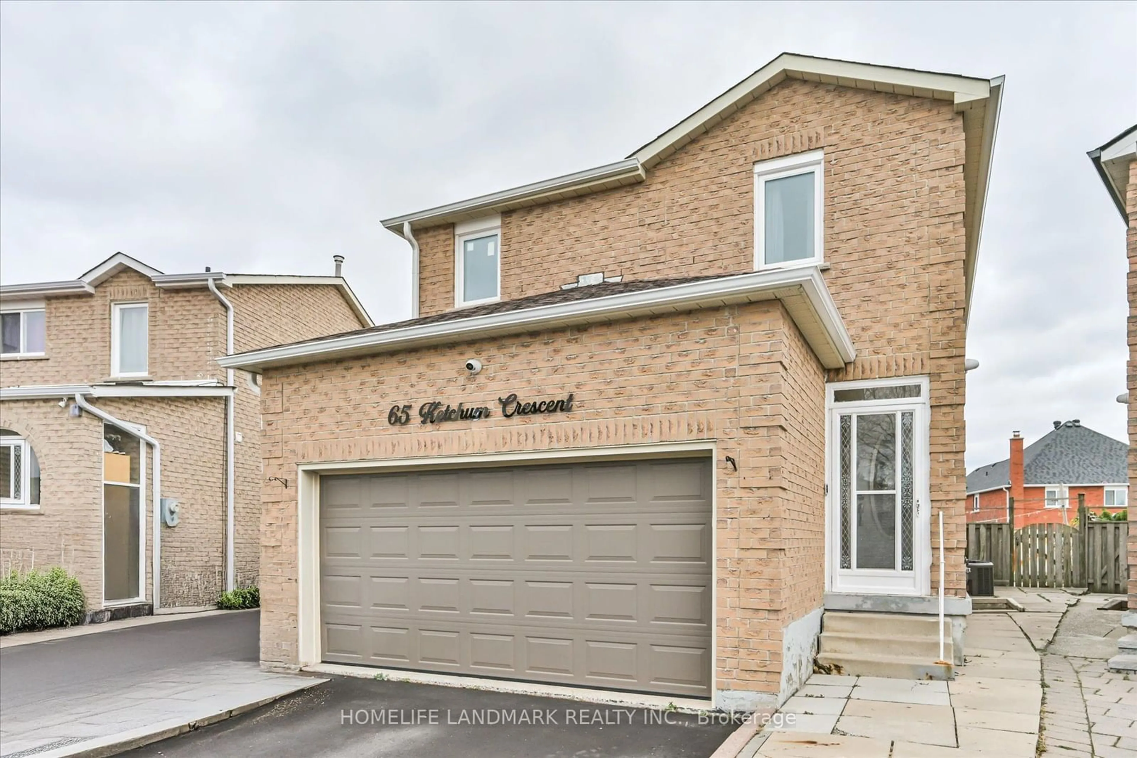 A pic from exterior of the house or condo, the street view for 65 Ketchum Cres, Markham Ontario L3S 3G3