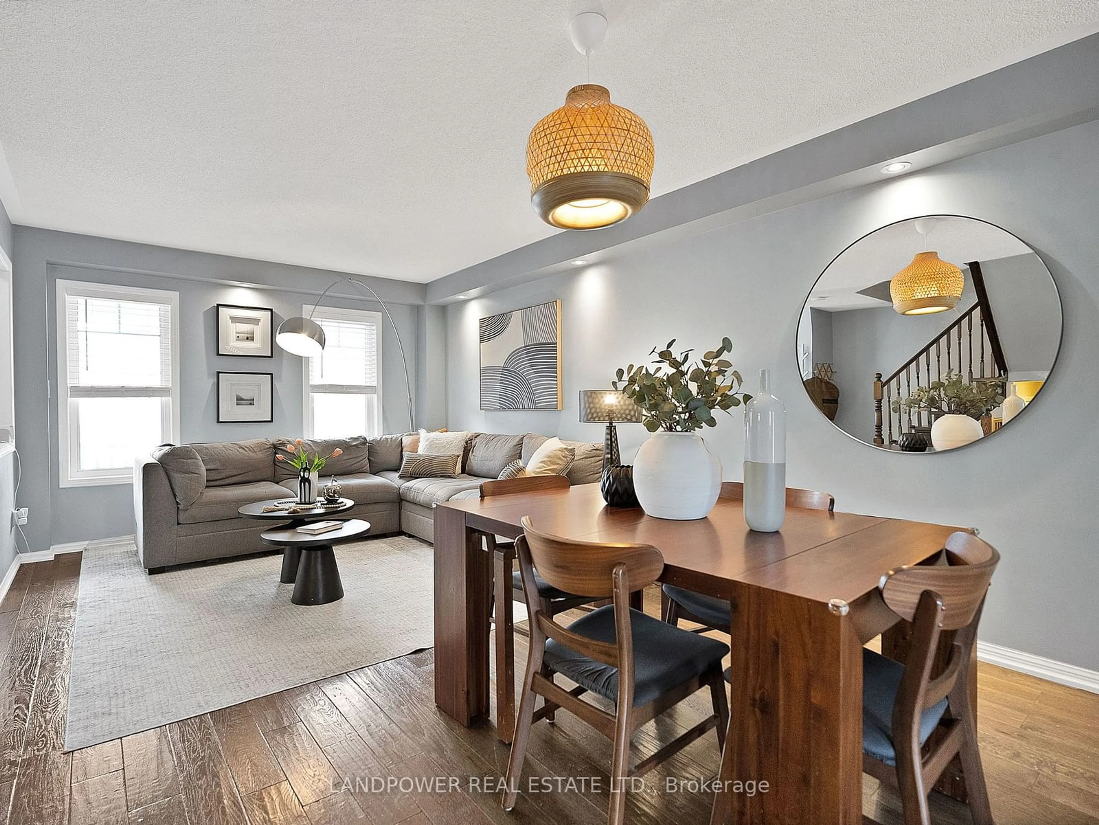 Dining room, wood floors for 242 White's Hill Ave, Markham Ontario L6B 1K1