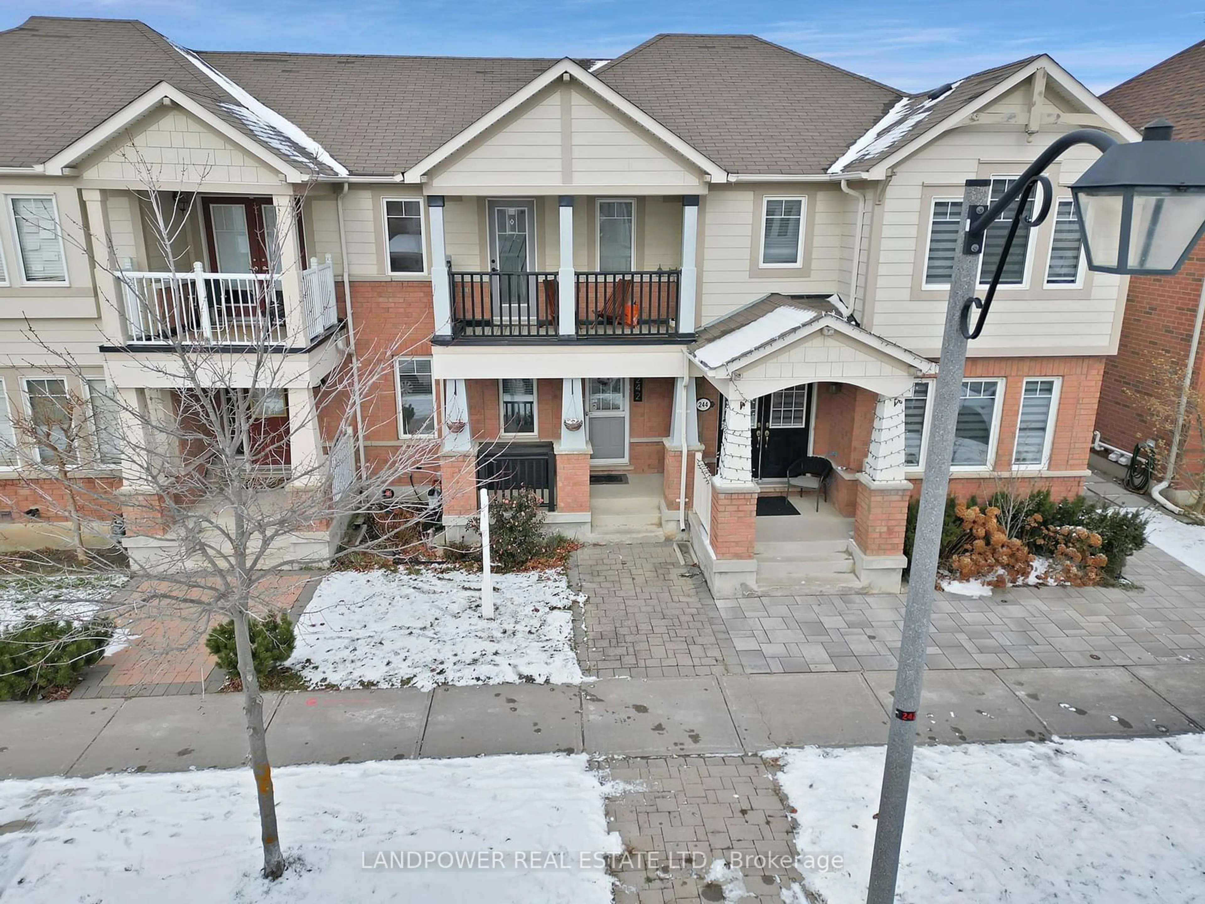 A pic from exterior of the house or condo, the street view for 242 White's Hill Ave, Markham Ontario L6B 1K1