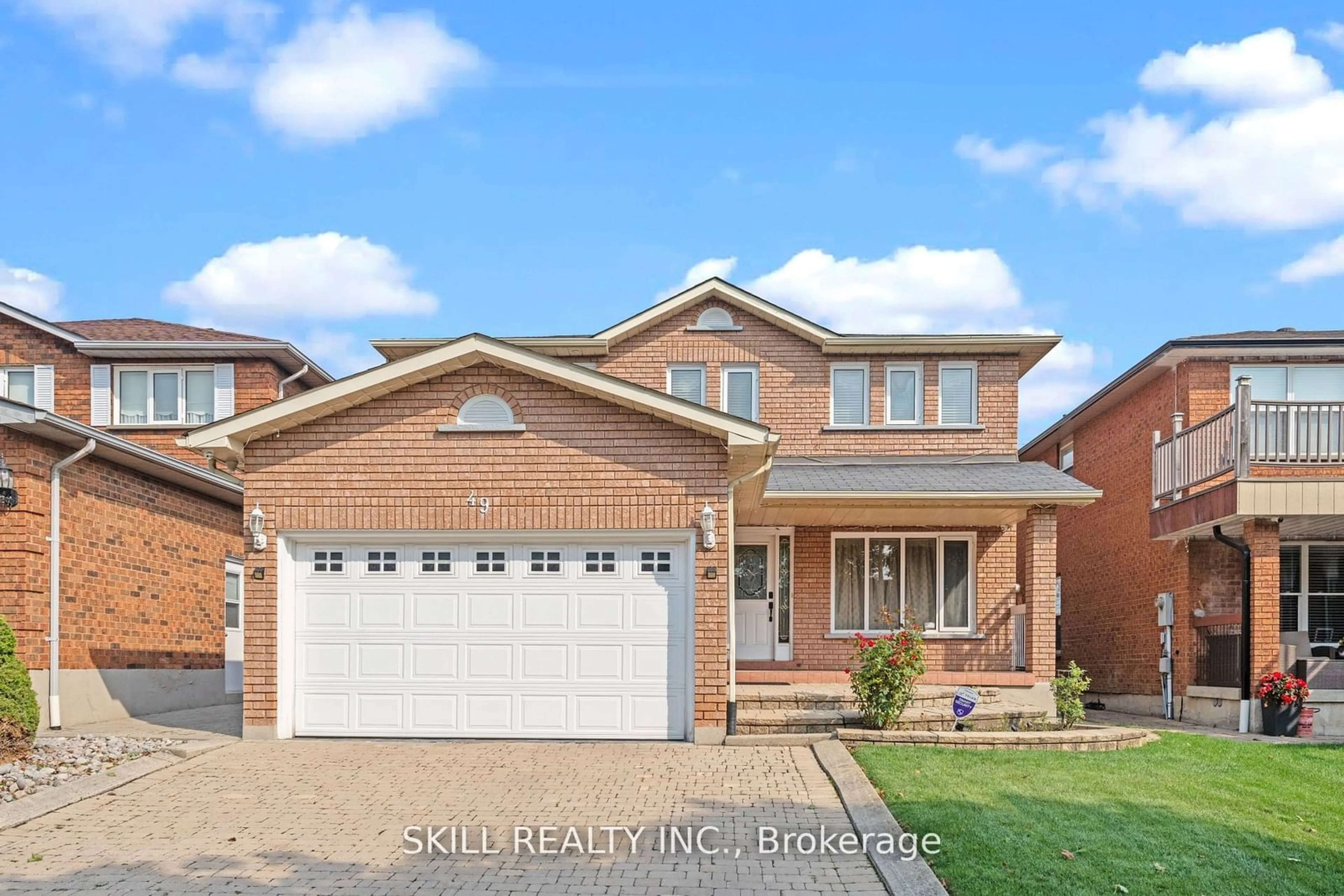 Home with brick exterior material for 49 Amy Crt, Vaughan Ontario L4L 7R3