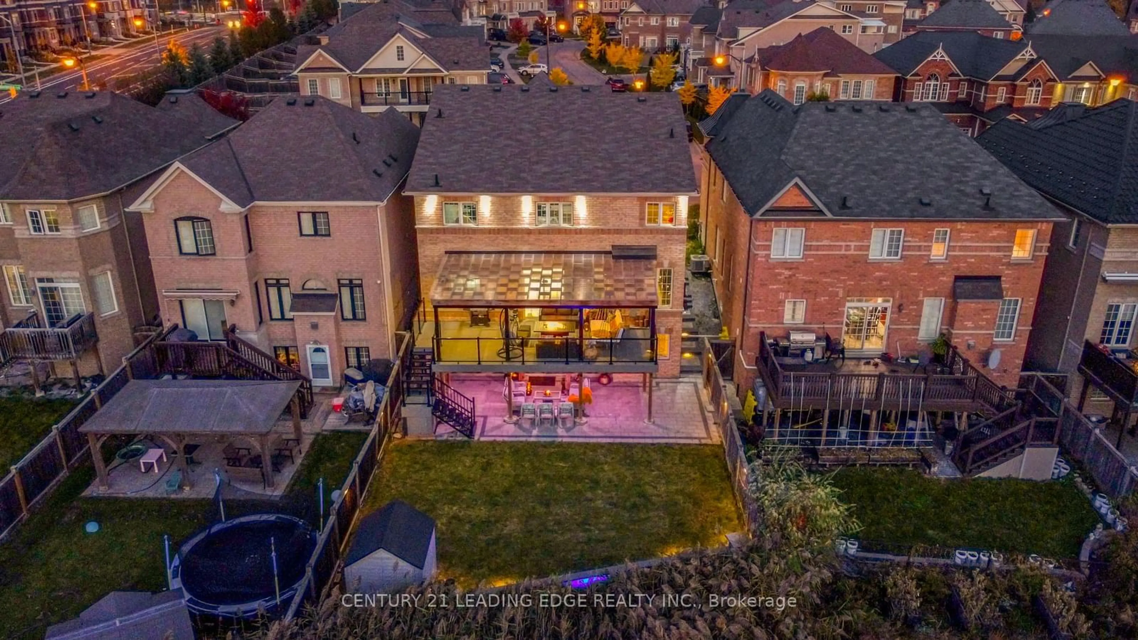 Patio, the fenced backyard for 116 Bernbridge Rd, Markham Ontario L6B 0S9