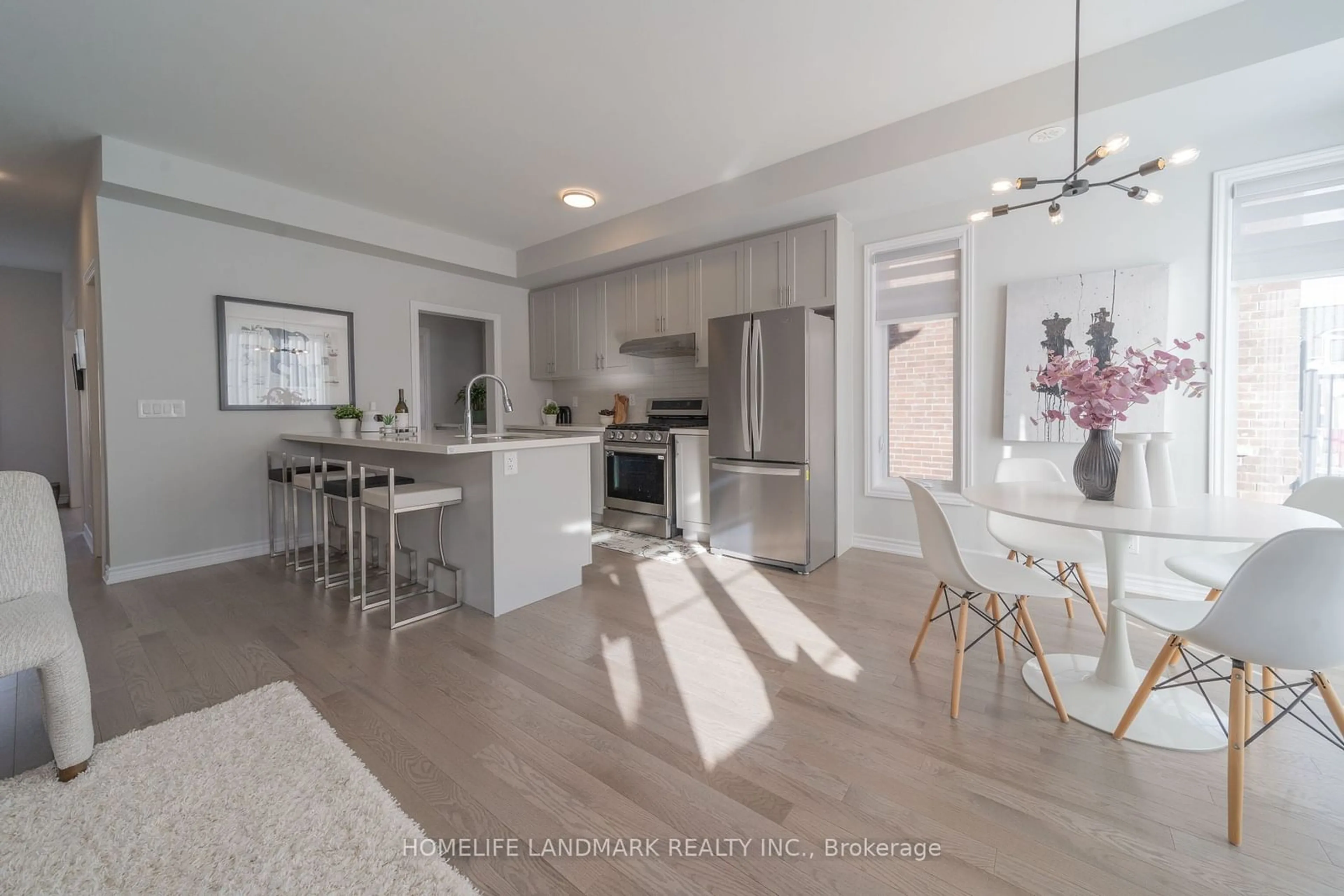 Open concept kitchen for 23 Guardhouse Cres, Markham Ontario L6C 3J7