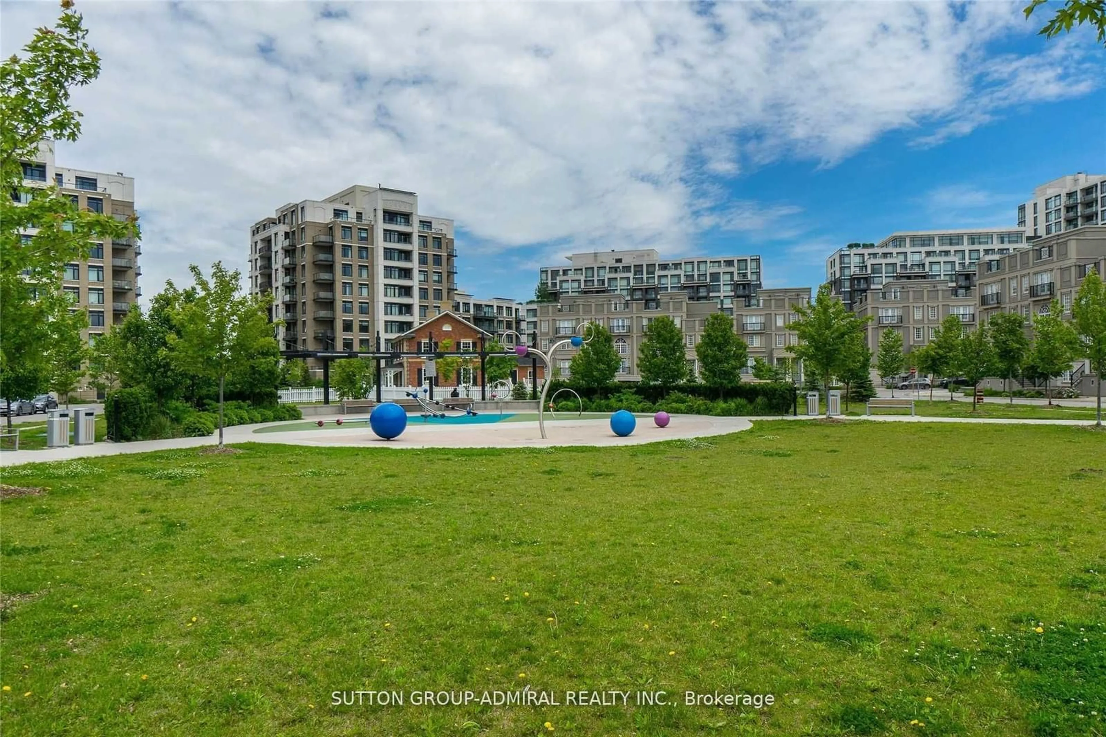 A pic from exterior of the house or condo, the street view for 151 Upper Duke Cres #407, Markham Ontario L5G 0E1